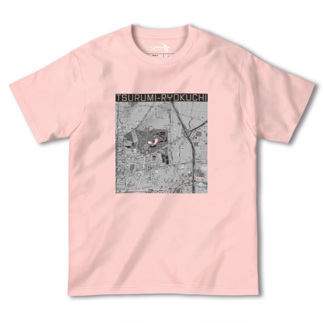 【鶴見緑地(大阪府)】地図柄ヘビーウェイトTシャツ