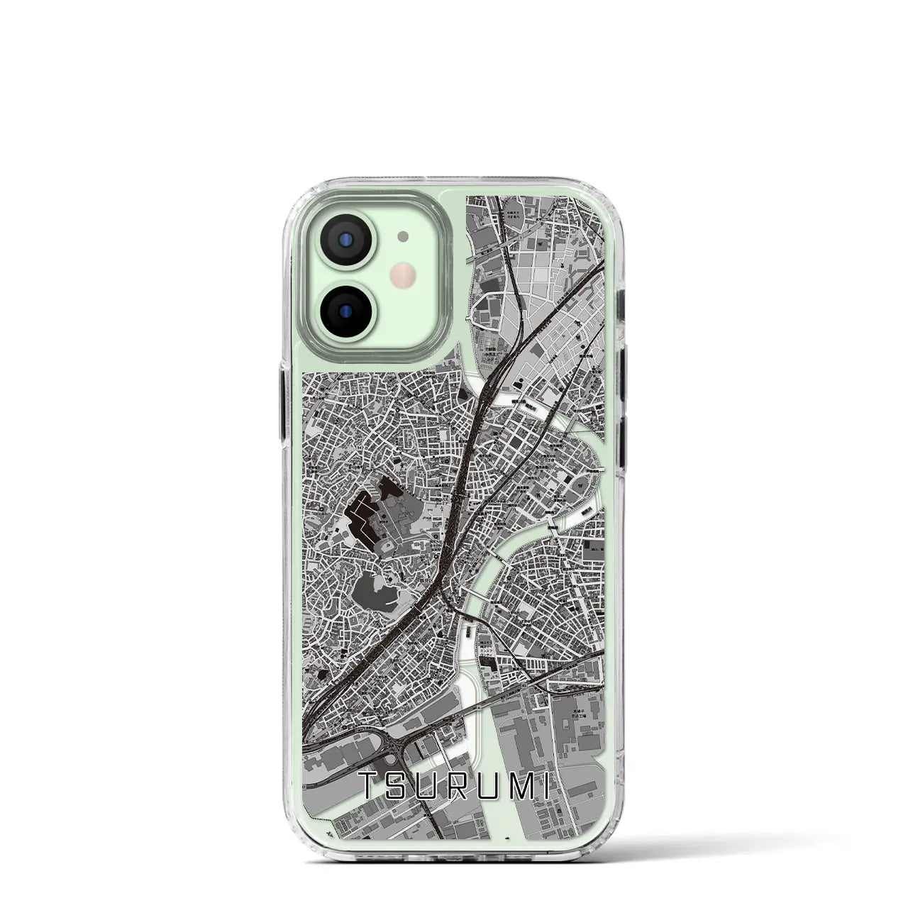 【鶴見(神奈川県)】地図柄iPhoneケース(MagSafeタイプ)