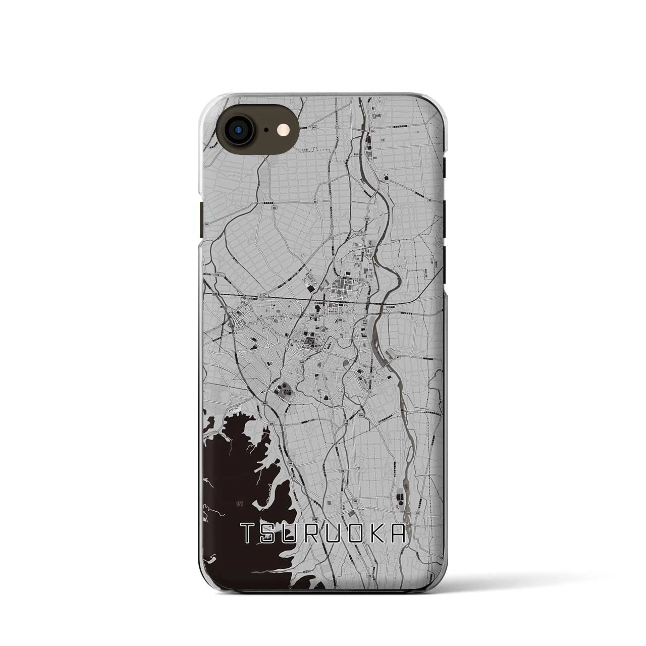 【鶴岡(山形県)】地図柄iPhoneケース(クリアタイプ)