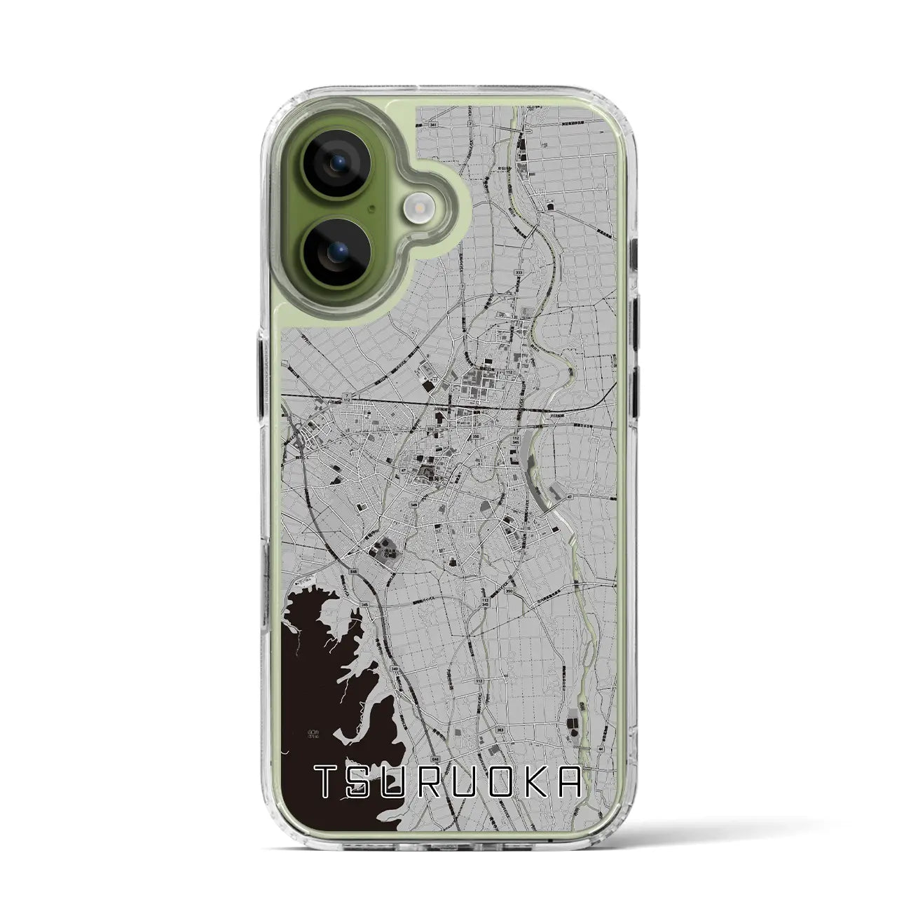 【鶴岡(山形県)】地図柄iPhoneケース(MagSafeタイプ)