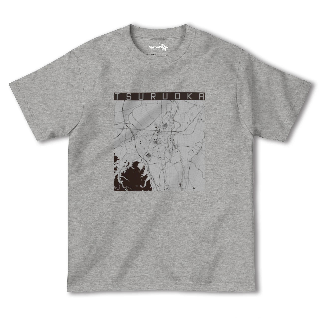 【鶴岡(山形県)】地図柄ヘビーウェイトTシャツ