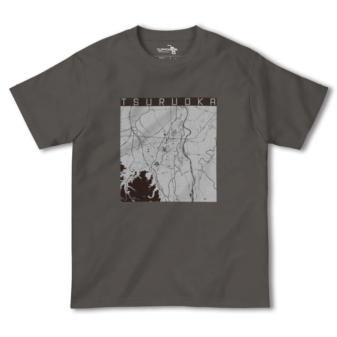 【鶴岡(山形県)】地図柄ヘビーウェイトTシャツ