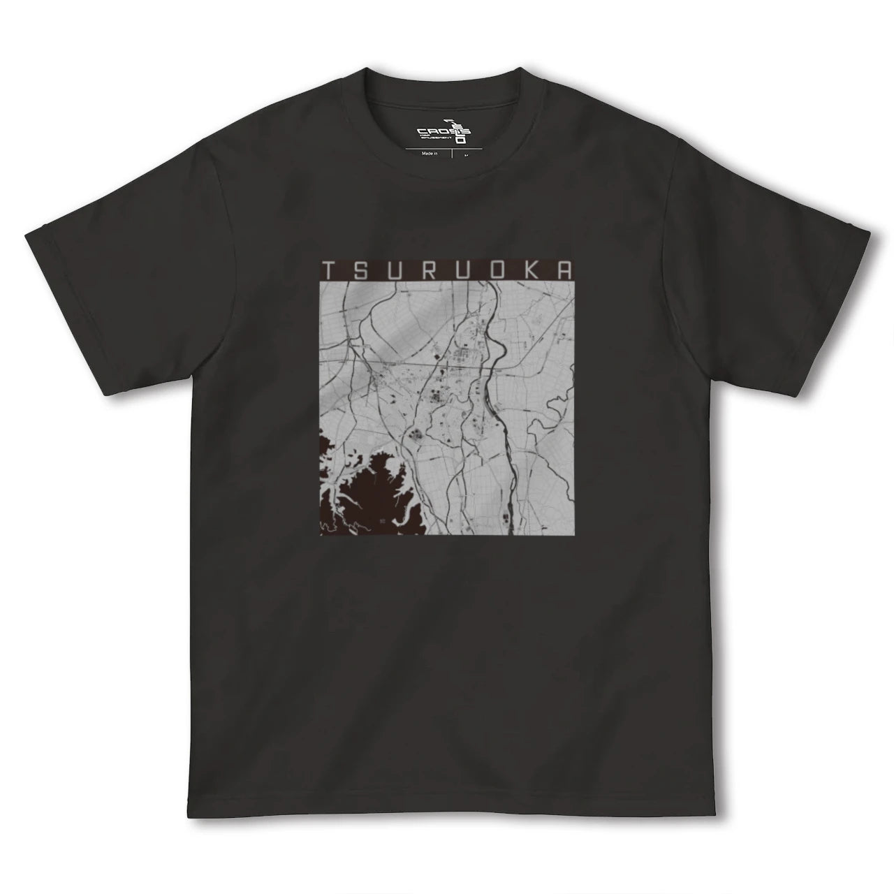 【鶴岡(山形県)】地図柄ヘビーウェイトTシャツ