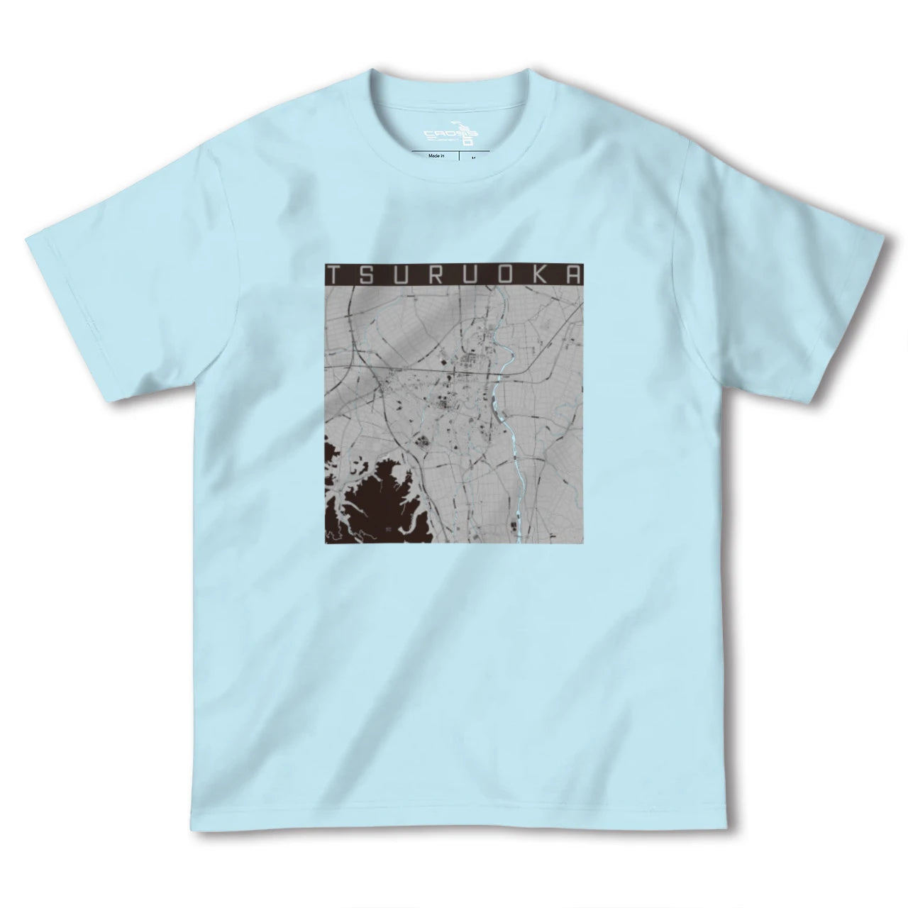 【鶴岡(山形県)】地図柄ヘビーウェイトTシャツ
