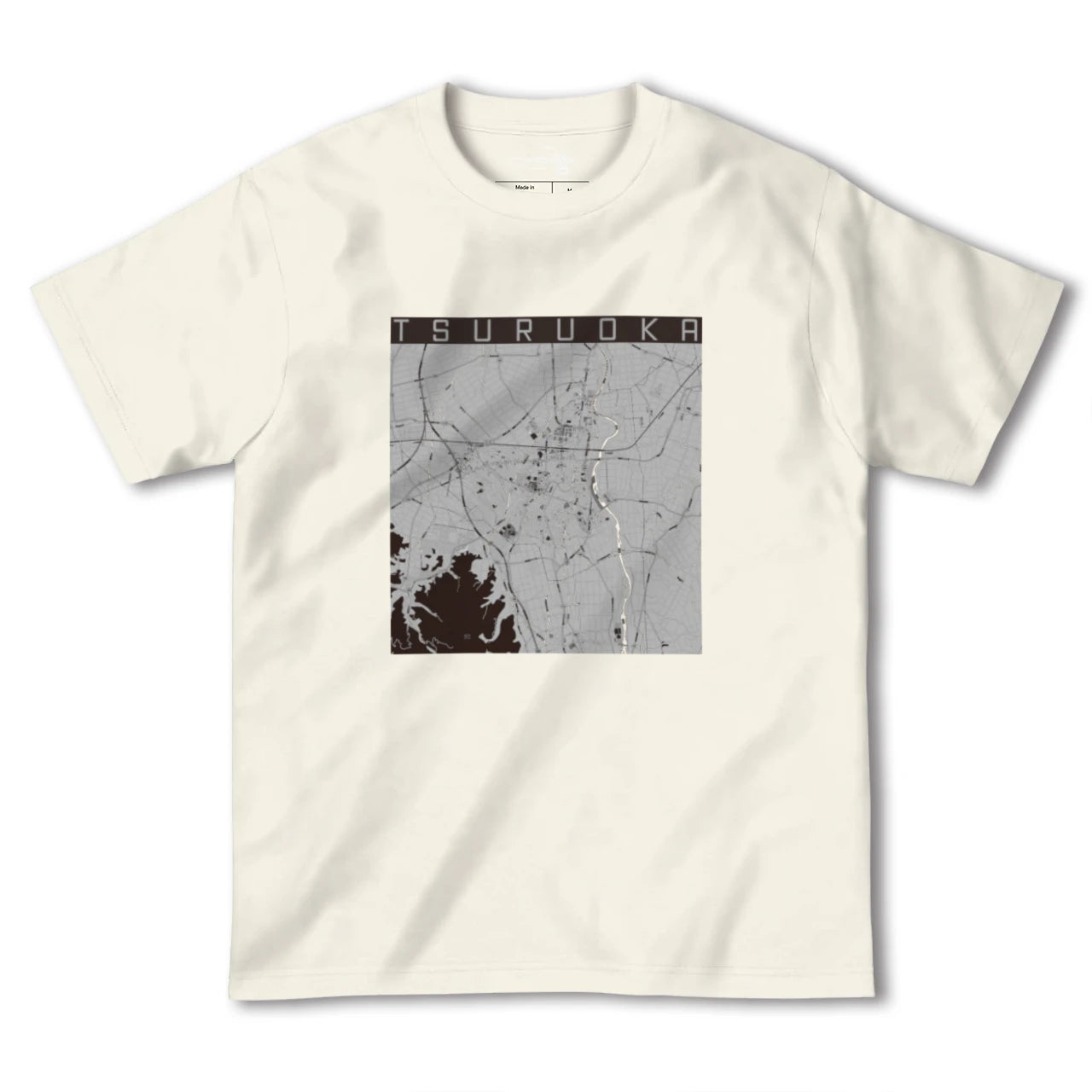 【鶴岡(山形県)】地図柄ヘビーウェイトTシャツ