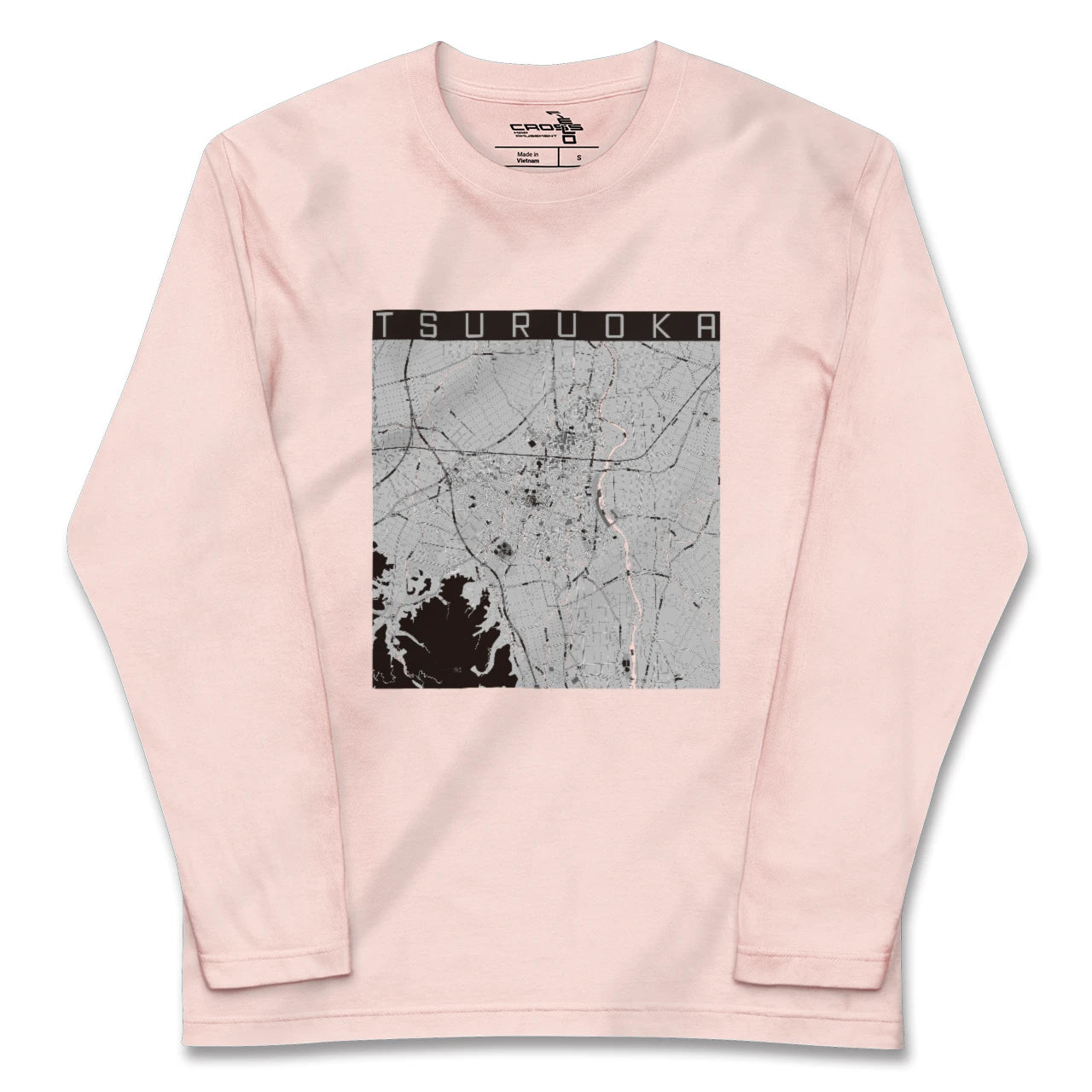 【鶴岡(山形県)】地図柄ロングスリーブTシャツ