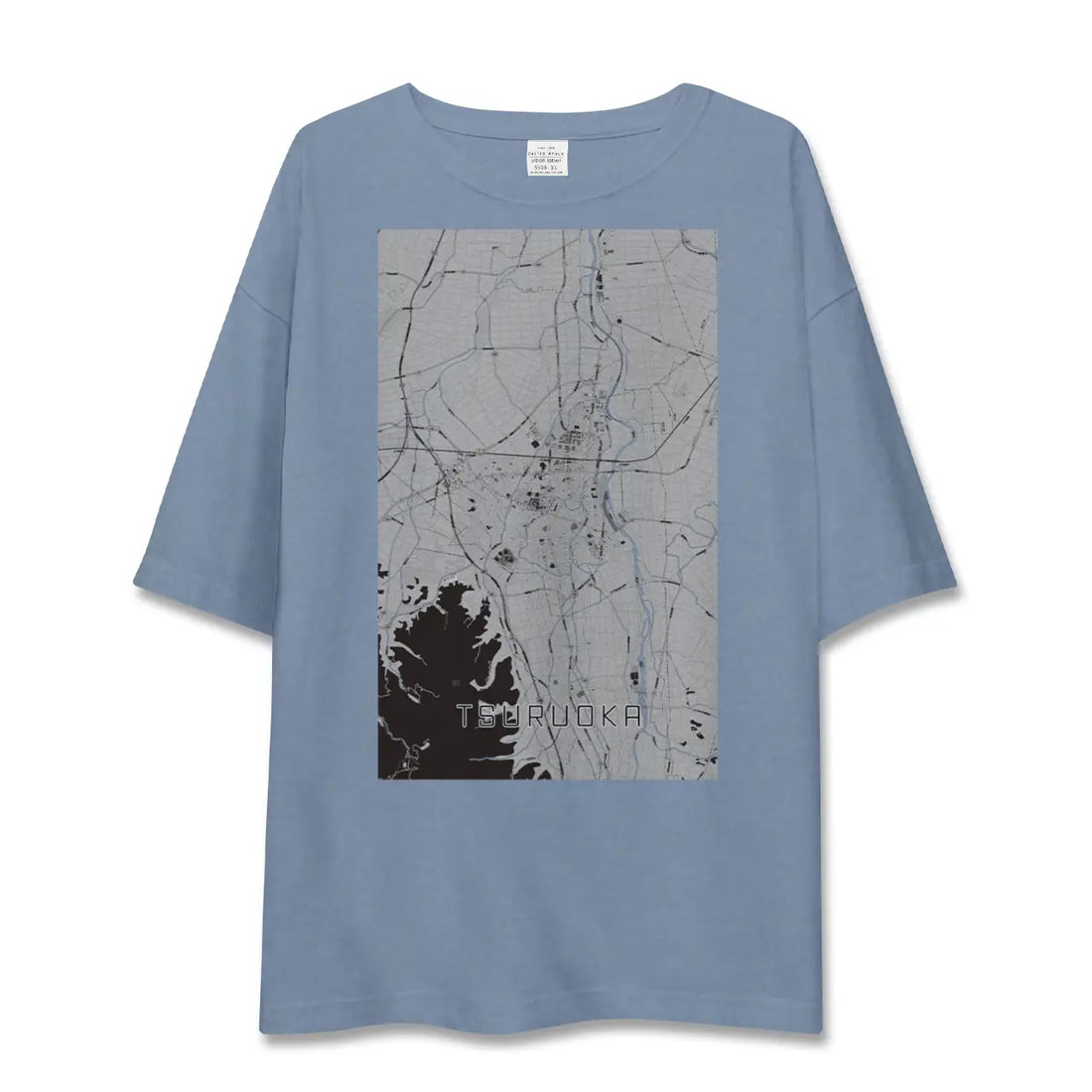 【鶴岡(山形県)】地図柄ビッグシルエットTシャツ