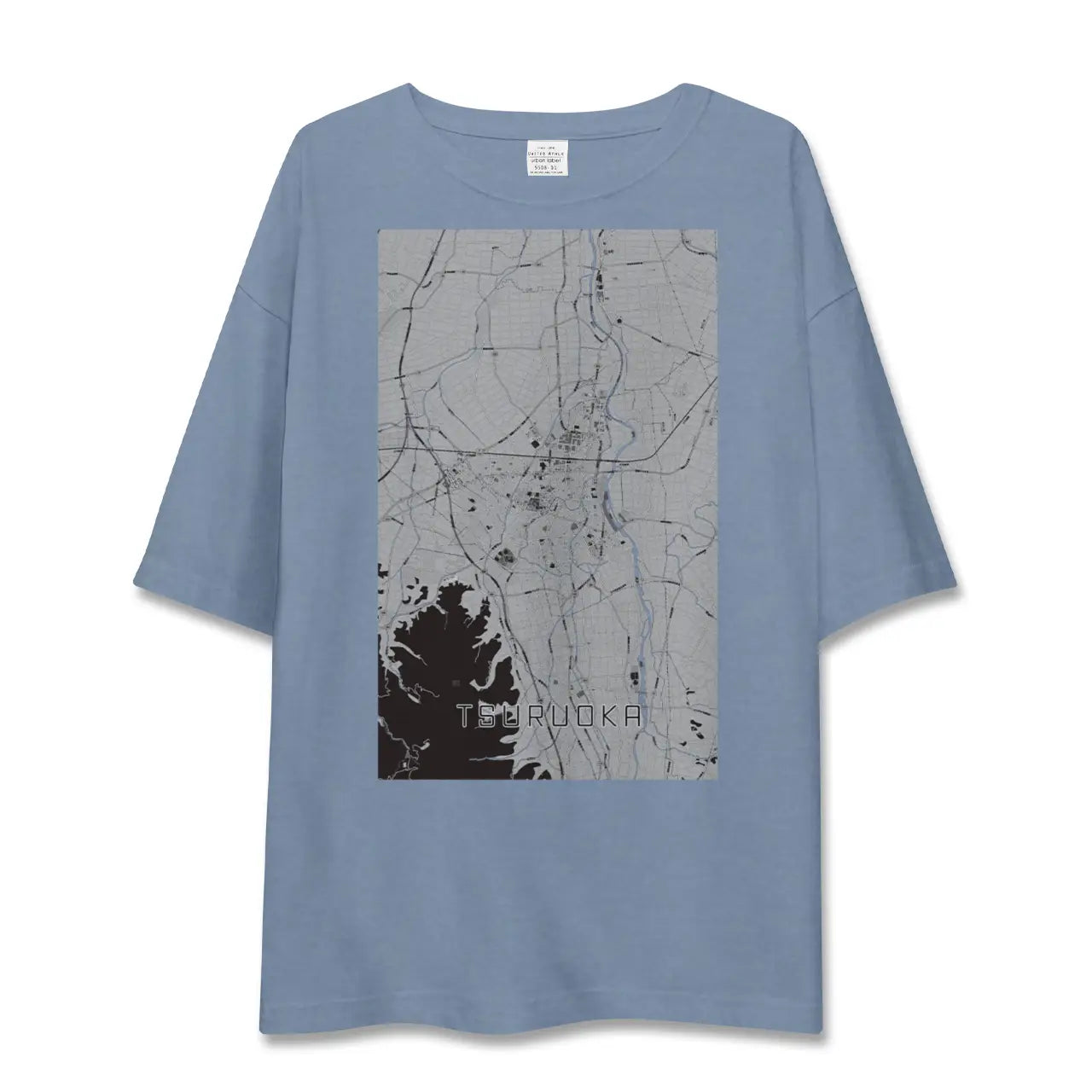 【鶴岡(山形県)】地図柄ビッグシルエットTシャツ