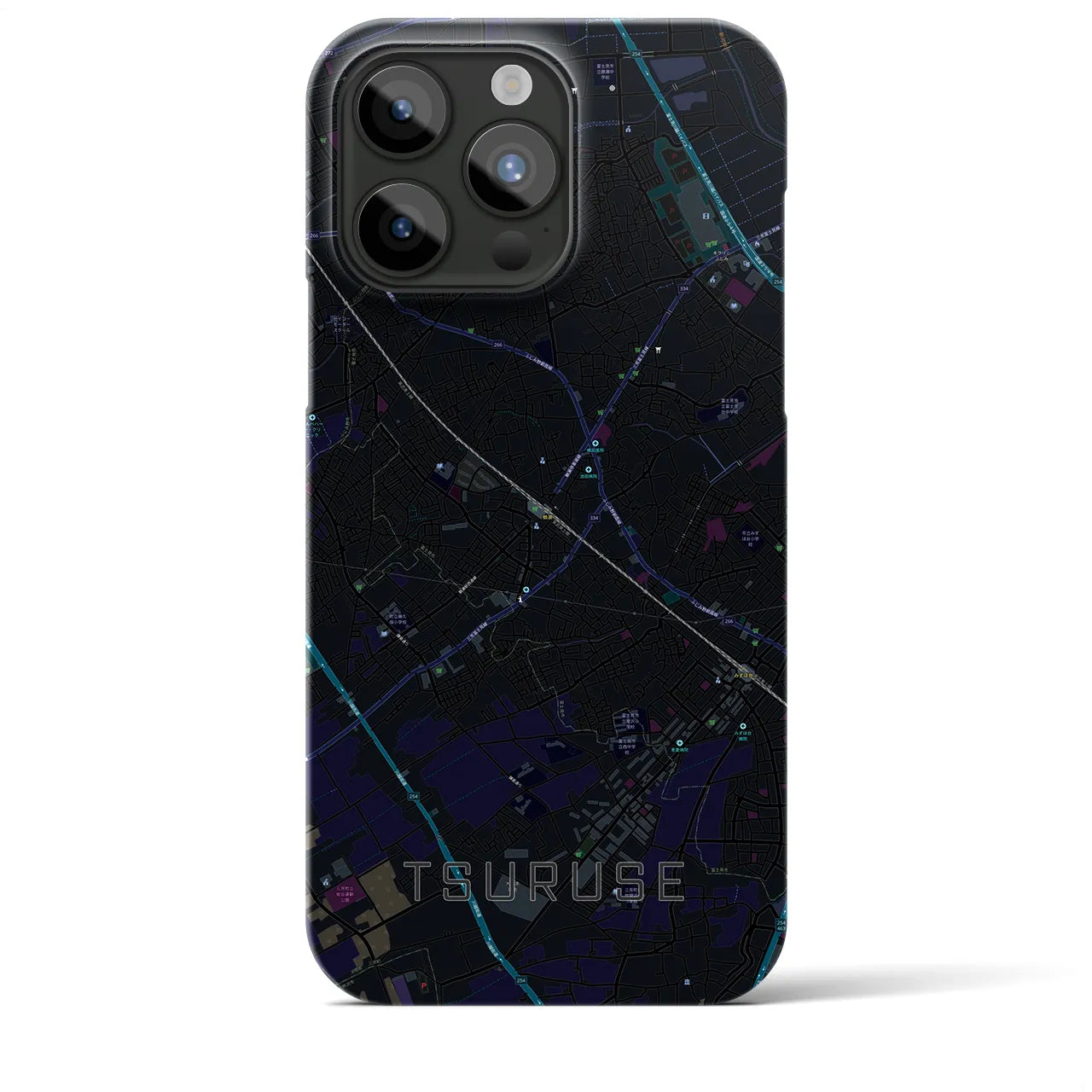 【鶴瀬(埼玉県)】地図柄iPhoneケース(バックカバータイプ)