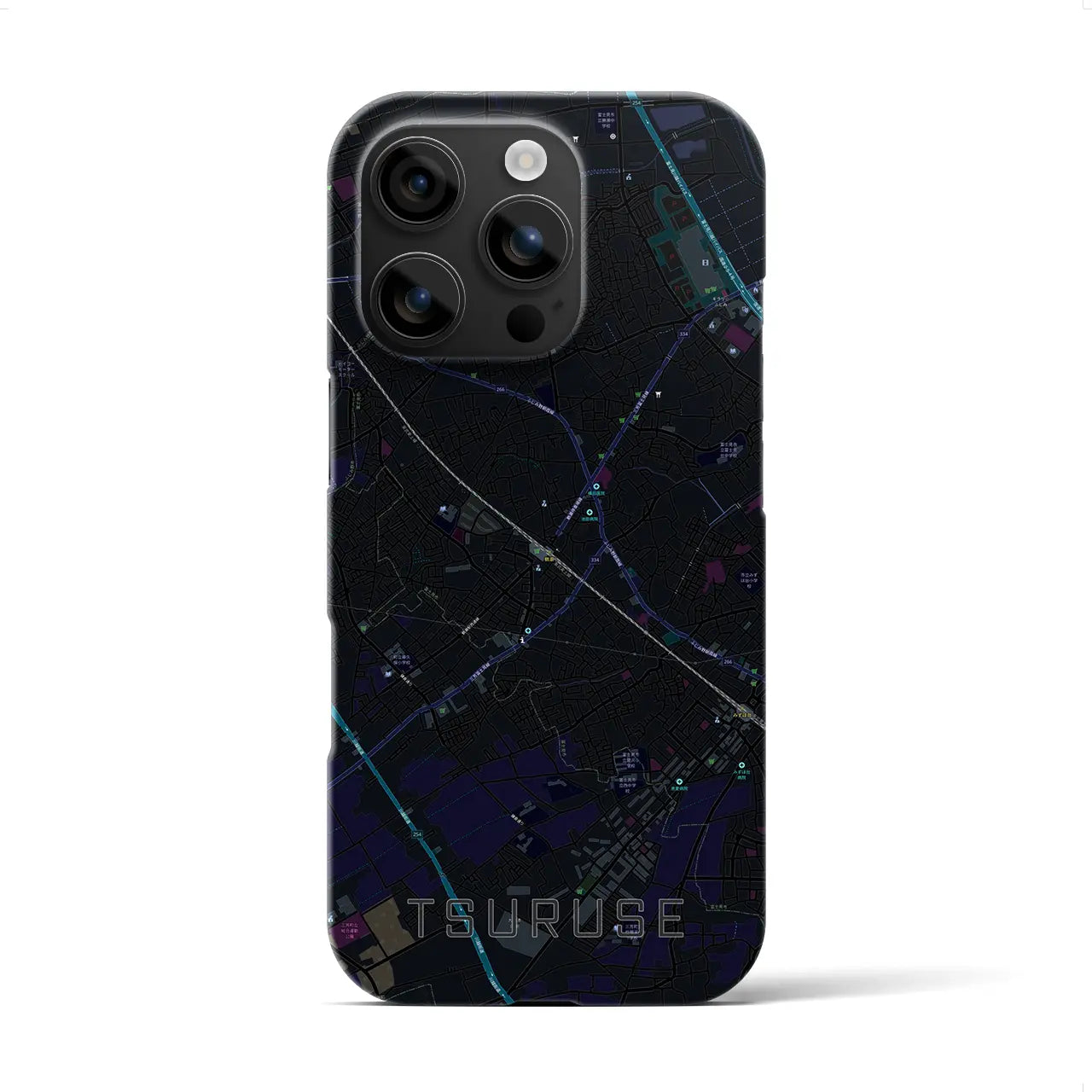 【鶴瀬(埼玉県)】地図柄iPhoneケース(バックカバータイプ)