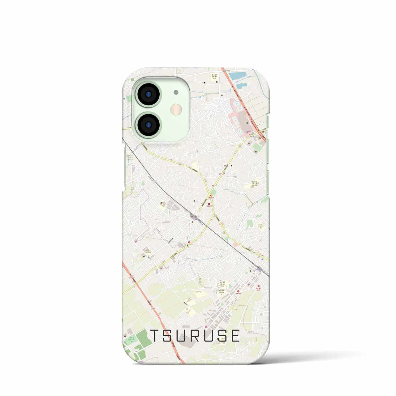【鶴瀬(埼玉県)】地図柄iPhoneケース(バックカバータイプ)