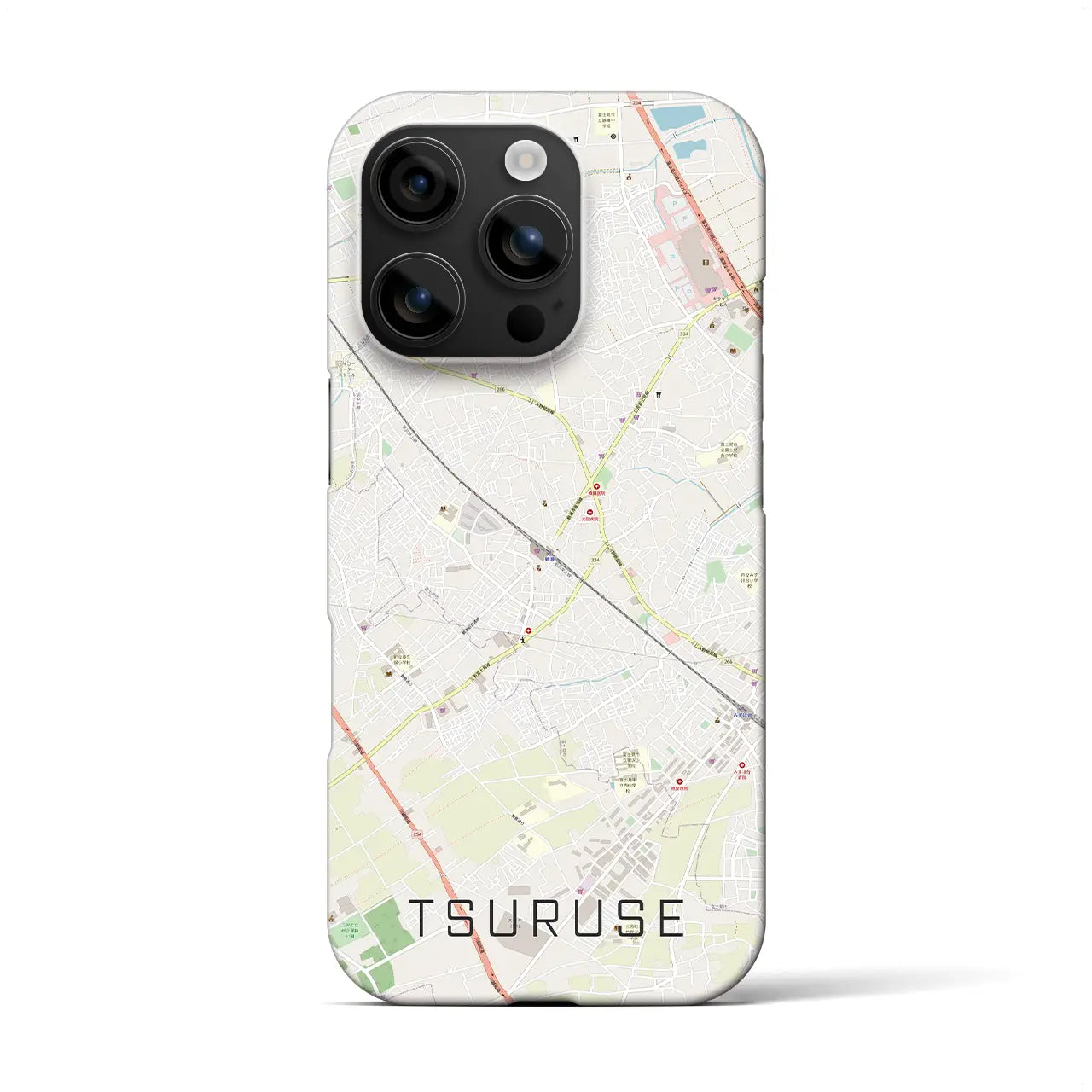 【鶴瀬(埼玉県)】地図柄iPhoneケース(バックカバータイプ)