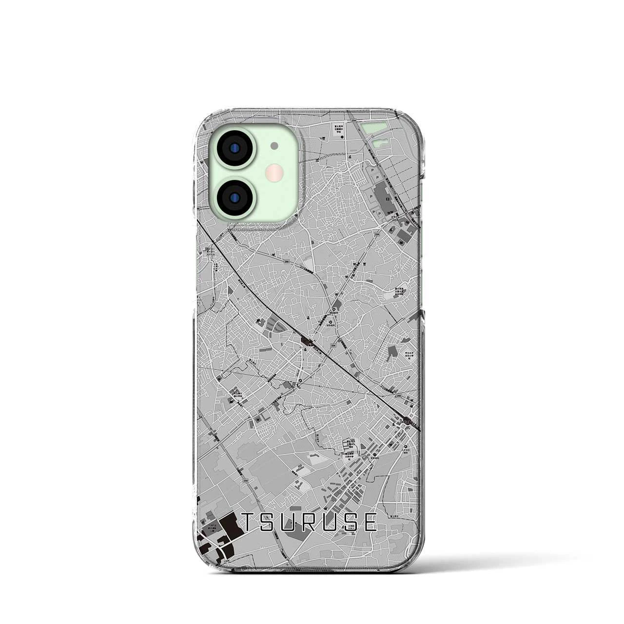 【鶴瀬(埼玉県)】地図柄iPhoneケース(クリアタイプ)