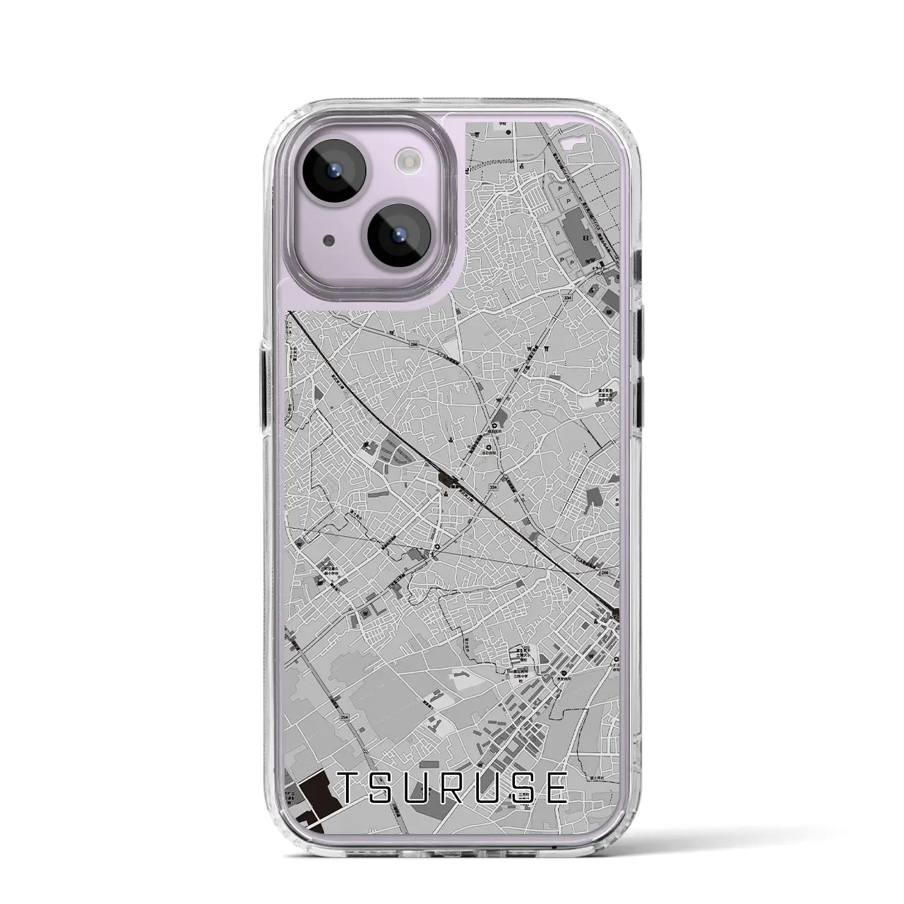 【鶴瀬(埼玉県)】地図柄iPhoneケース(MagSafeタイプ)