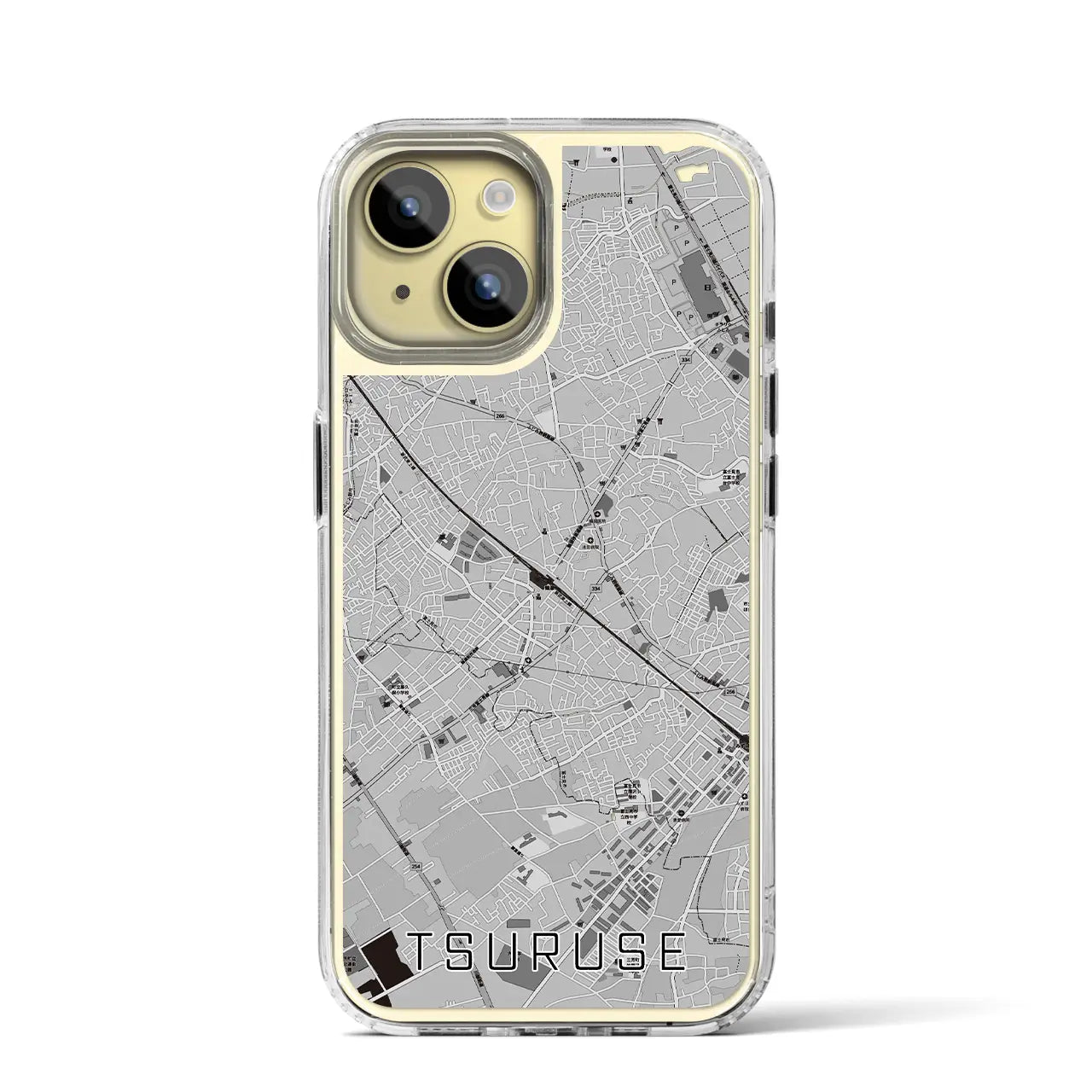 【鶴瀬(埼玉県)】地図柄iPhoneケース(MagSafeタイプ)