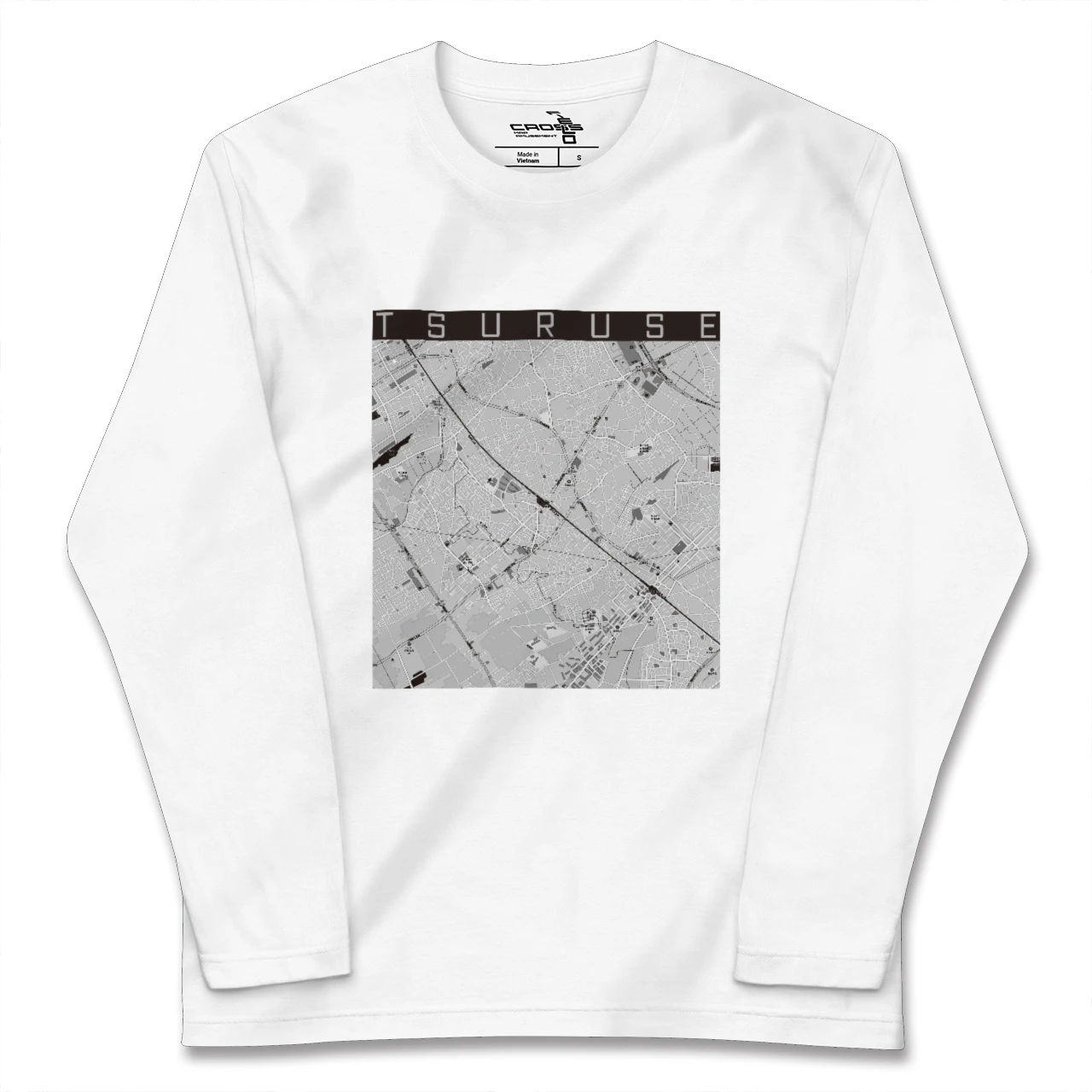 【鶴瀬(埼玉県)】地図柄ロングスリーブTシャツ