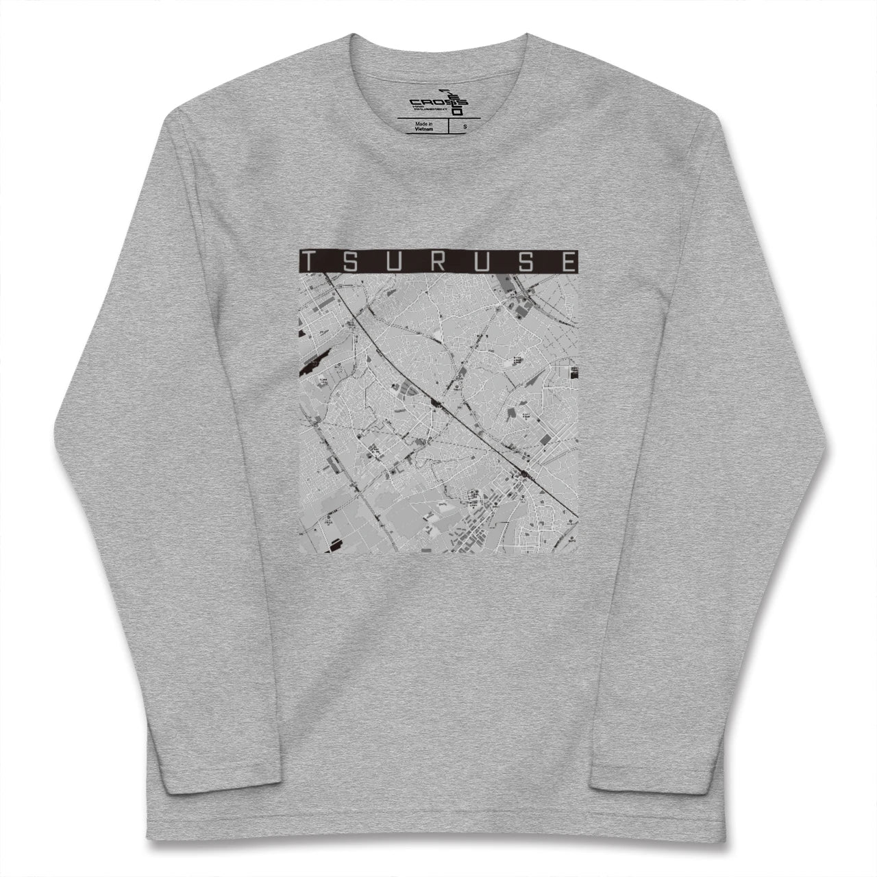 【鶴瀬(埼玉県)】地図柄ロングスリーブTシャツ