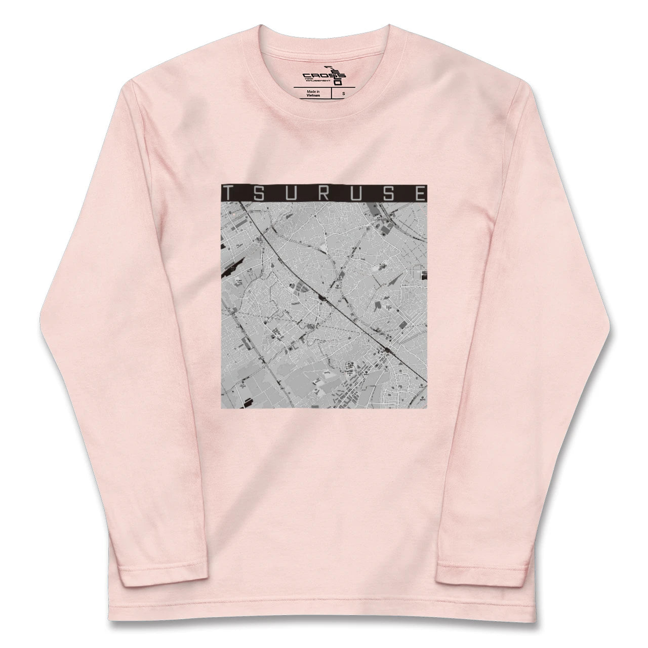 【鶴瀬(埼玉県)】地図柄ロングスリーブTシャツ