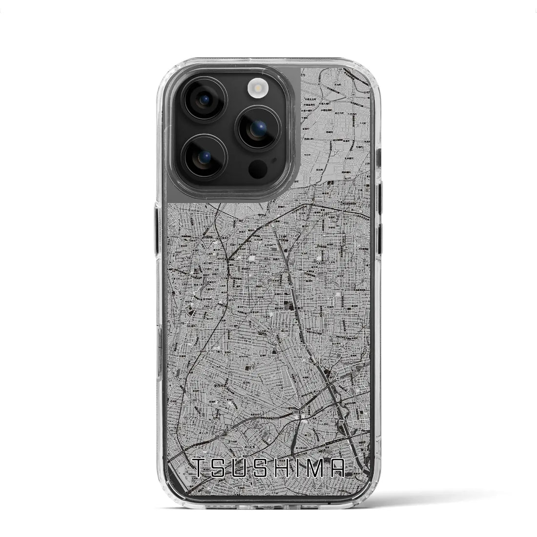 【津島(愛知県)】地図柄iPhoneケース(MagSafeタイプ)