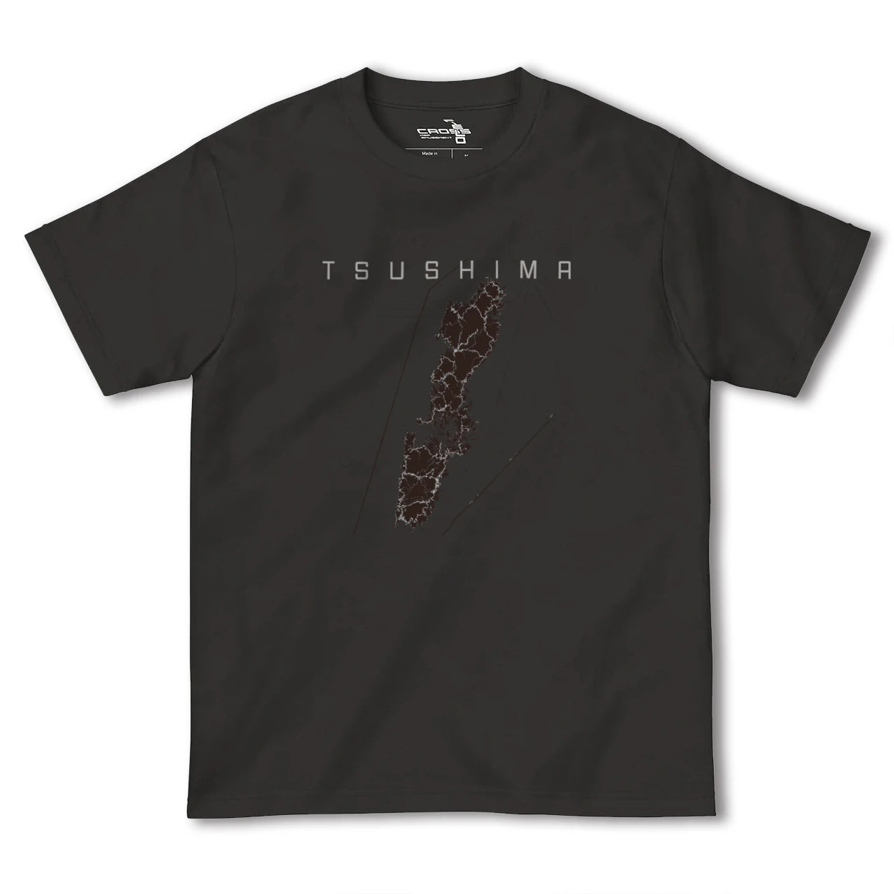 【対馬(長崎県)】地図柄ヘビーウェイトTシャツ