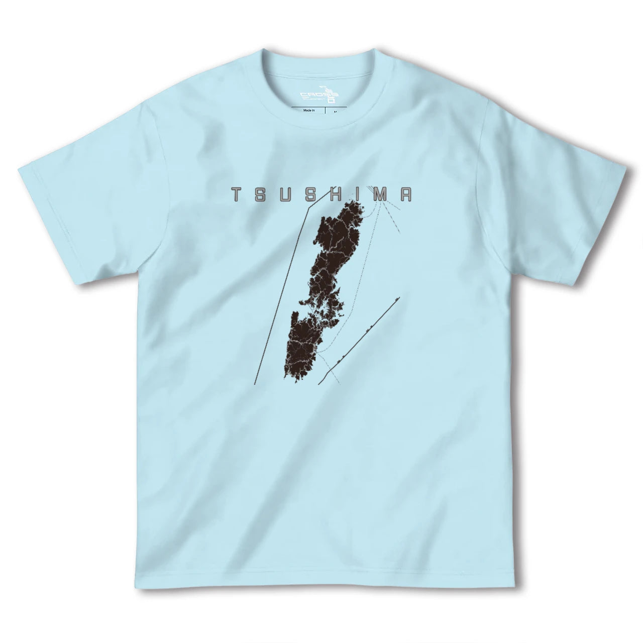 【対馬(長崎県)】地図柄ヘビーウェイトTシャツ