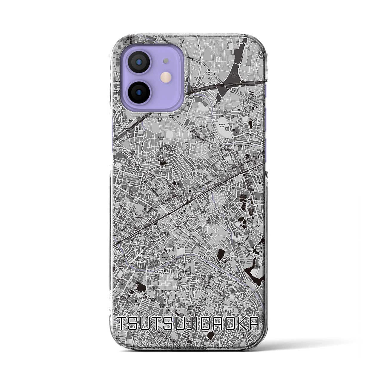 【つつじヶ丘(東京都)】地図柄iPhoneケース(クリアタイプ)