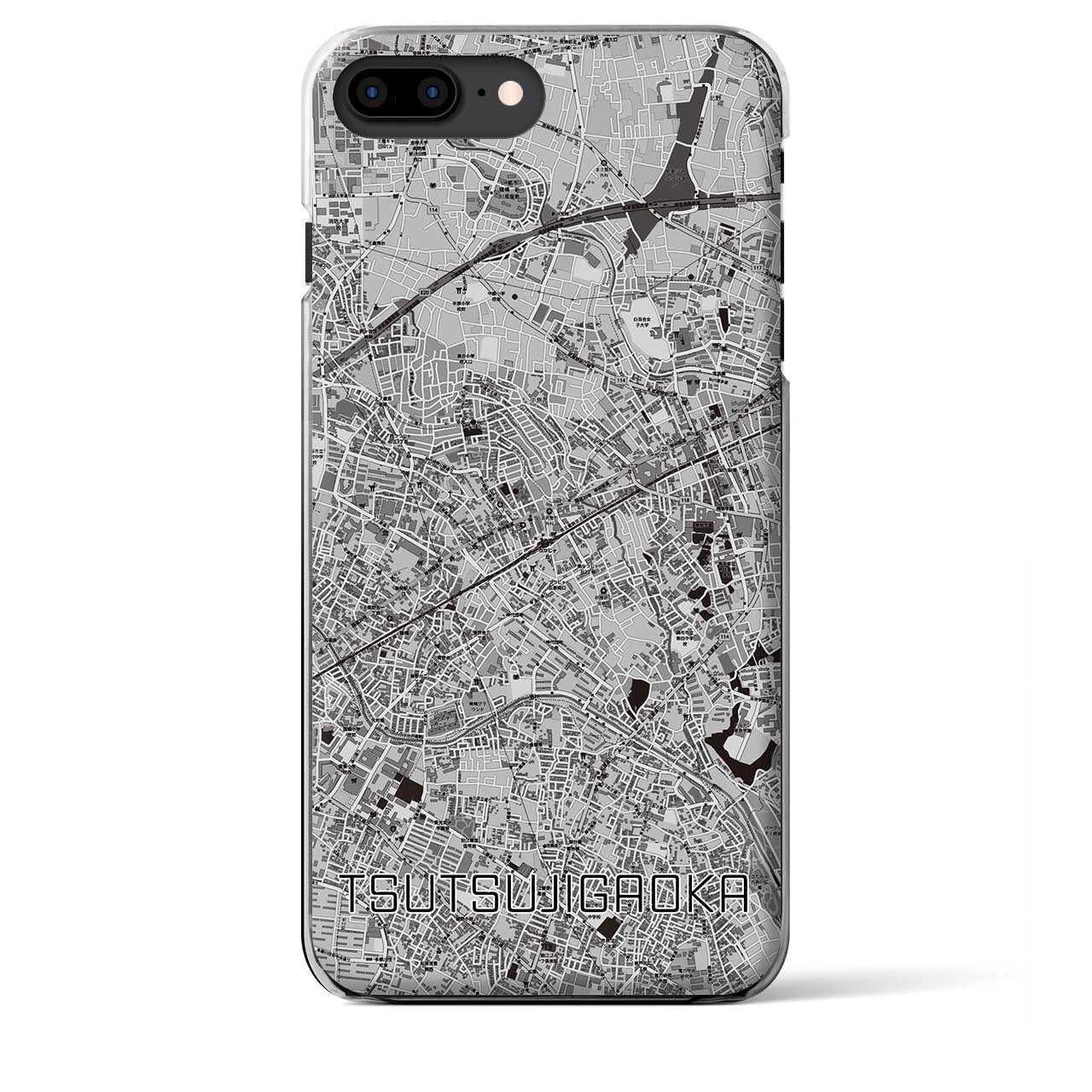 【つつじヶ丘(東京都)】地図柄iPhoneケース(クリアタイプ)