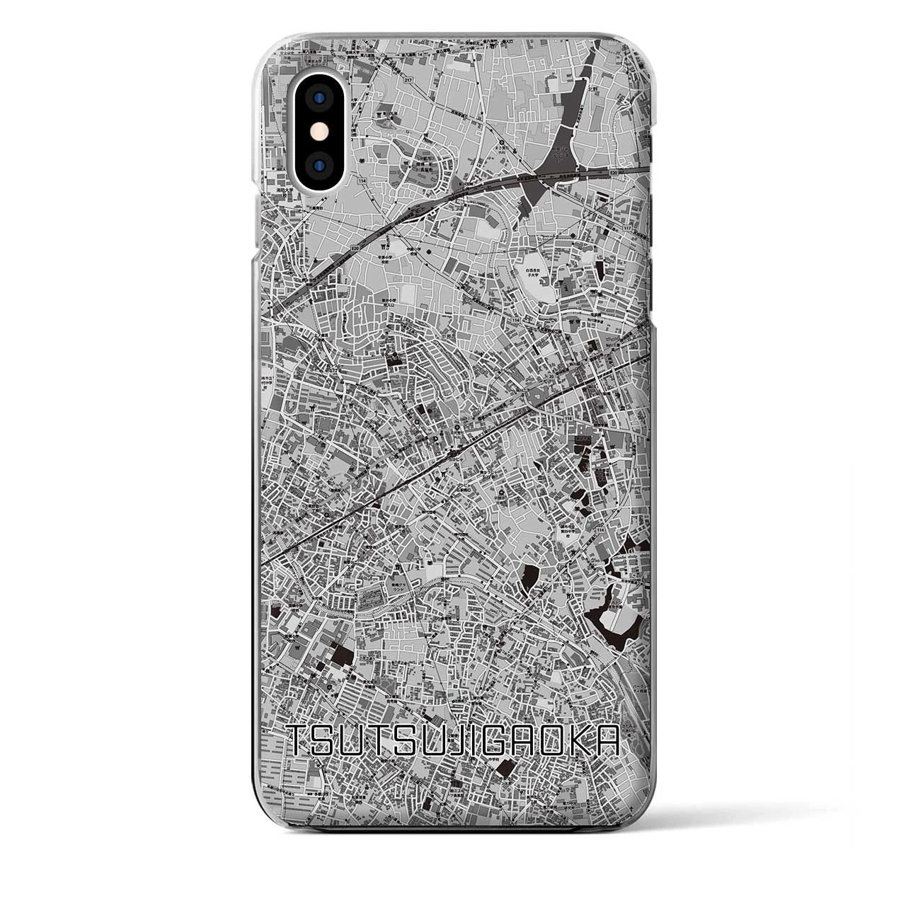 【つつじヶ丘(東京都)】地図柄iPhoneケース(クリアタイプ)