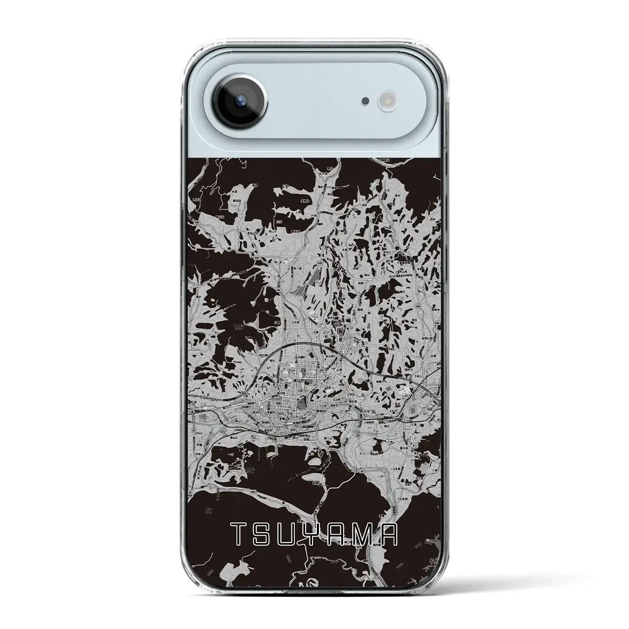 【津山(岡山県)】地図柄iPhoneケース(クリアタイプ)