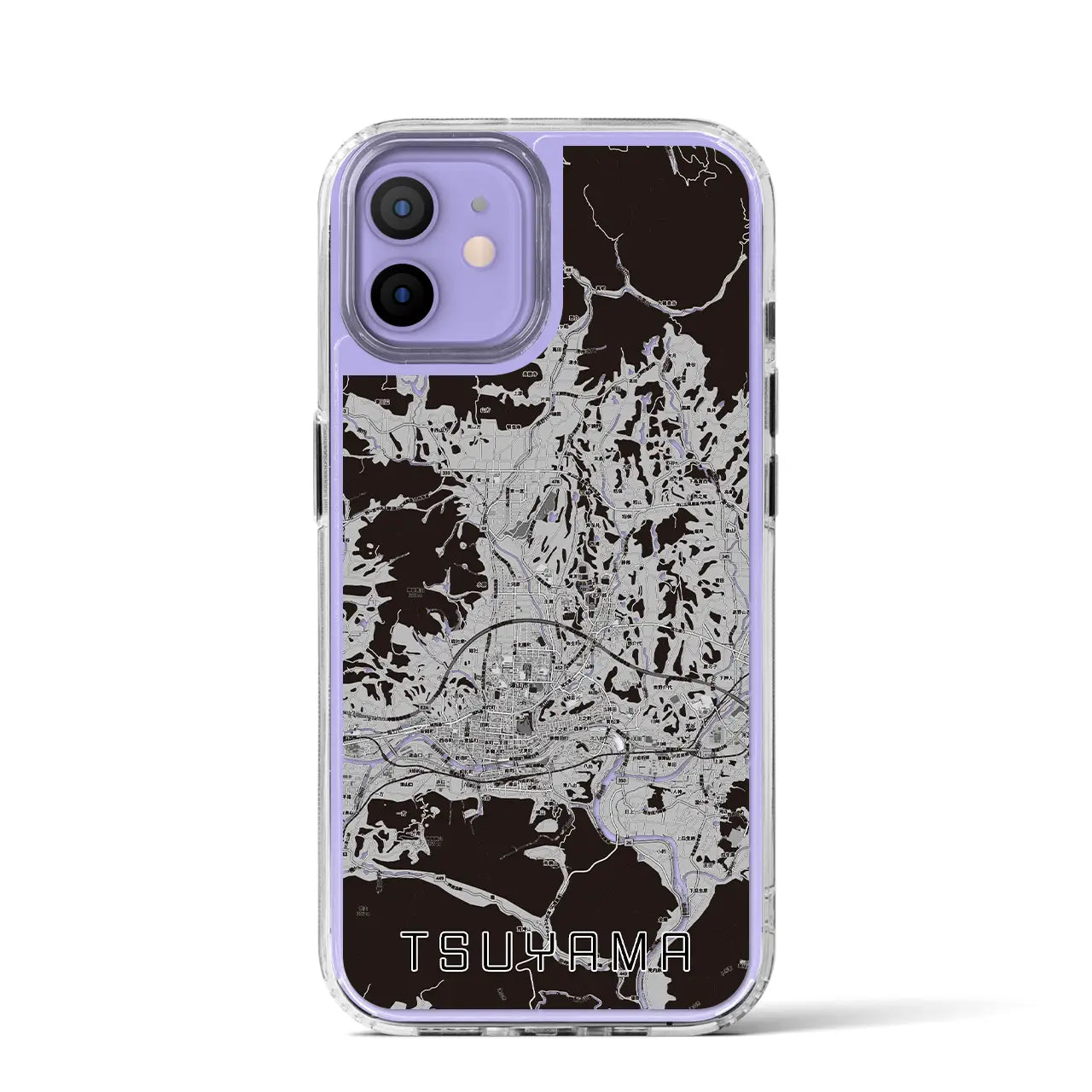 【津山(岡山県)】地図柄iPhoneケース(MagSafeタイプ)