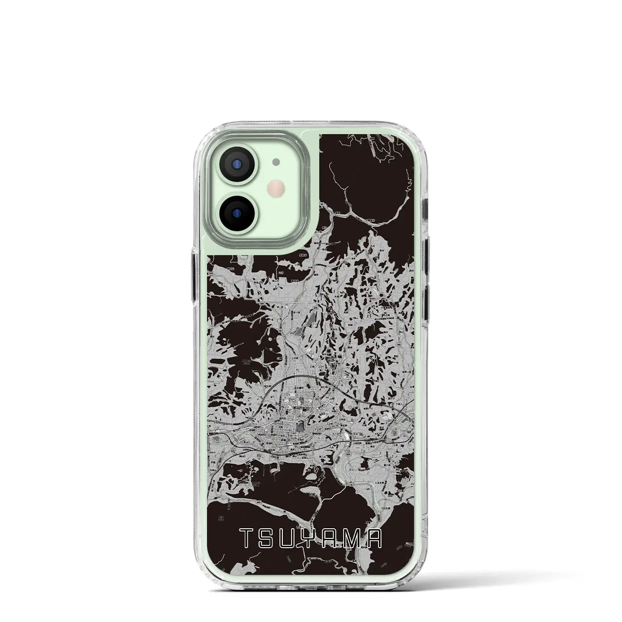 【津山(岡山県)】地図柄iPhoneケース(MagSafeタイプ)