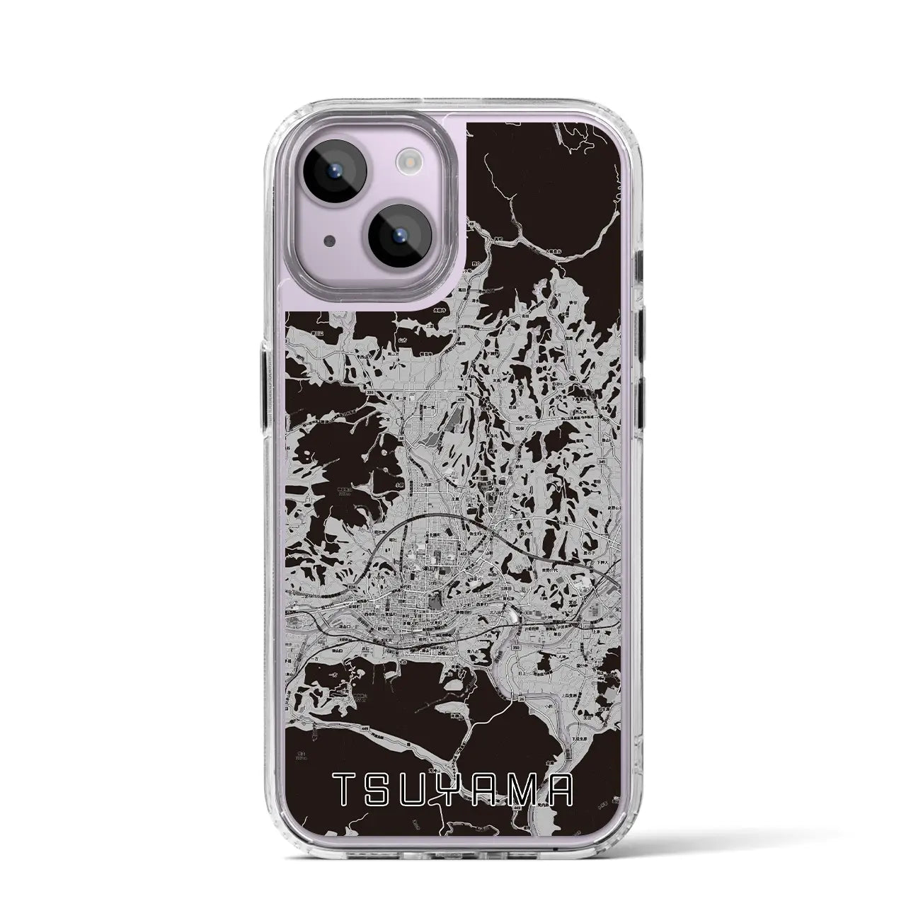 【津山(岡山県)】地図柄iPhoneケース(MagSafeタイプ)