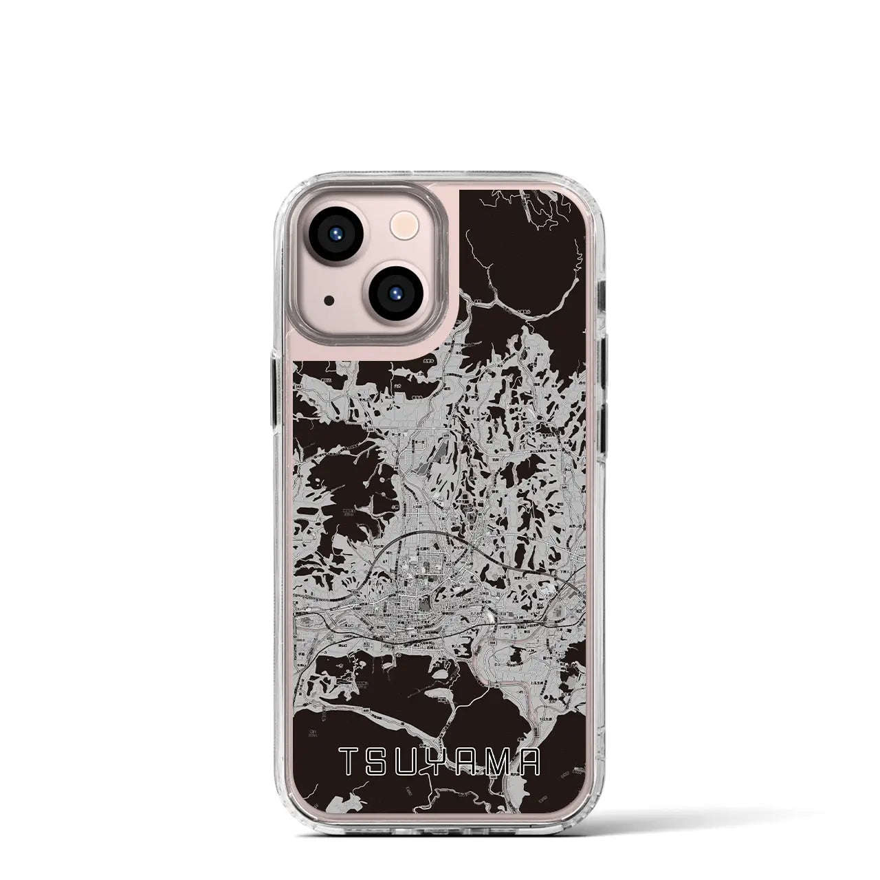 【津山(岡山県)】地図柄iPhoneケース(MagSafeタイプ)