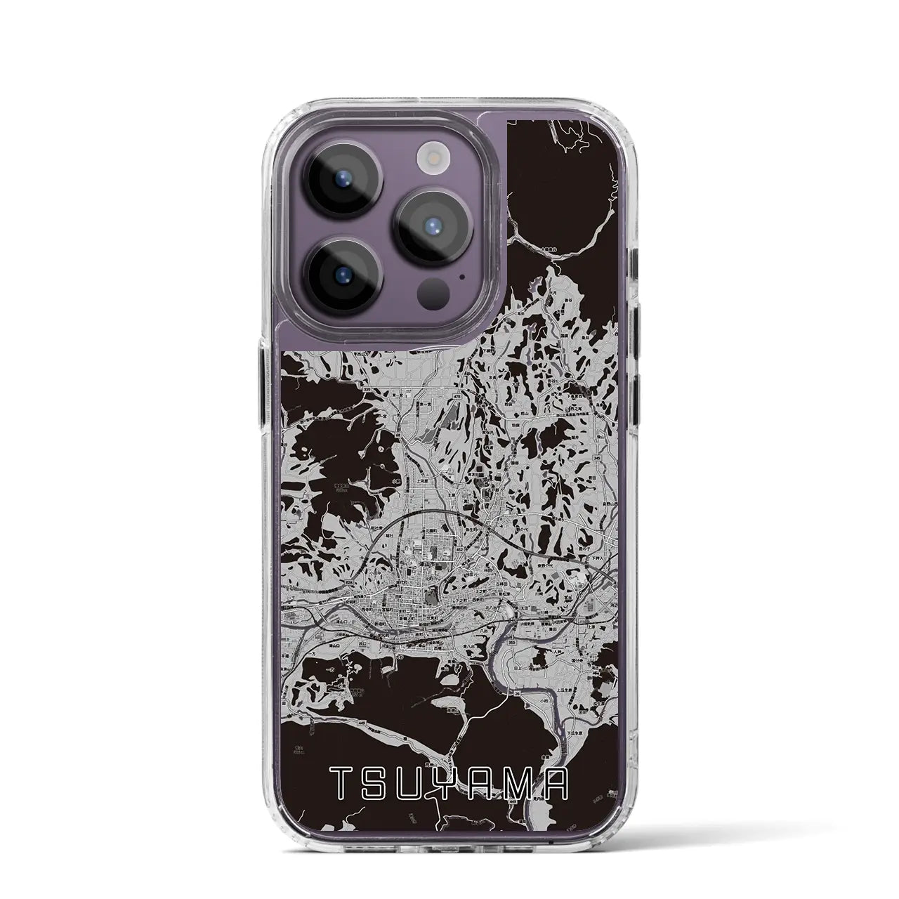 【津山(岡山県)】地図柄iPhoneケース(MagSafeタイプ)