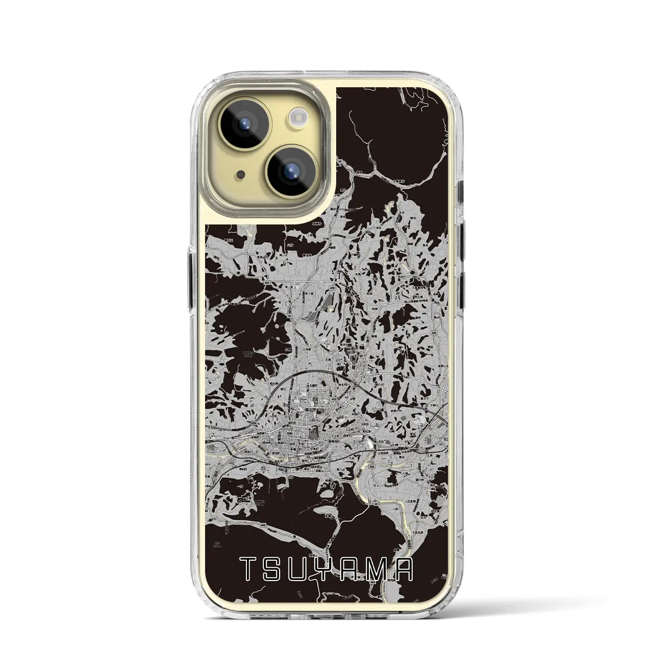 【津山(岡山県)】地図柄iPhoneケース(MagSafeタイプ)