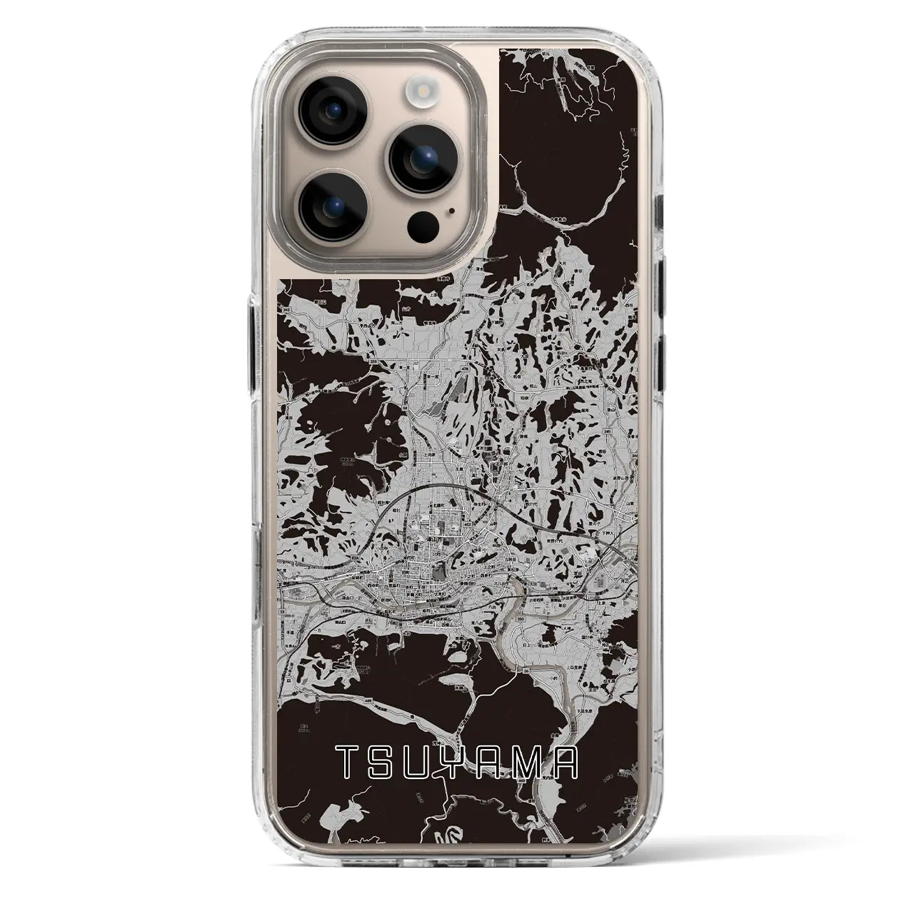 【津山(岡山県)】地図柄iPhoneケース(MagSafeタイプ)