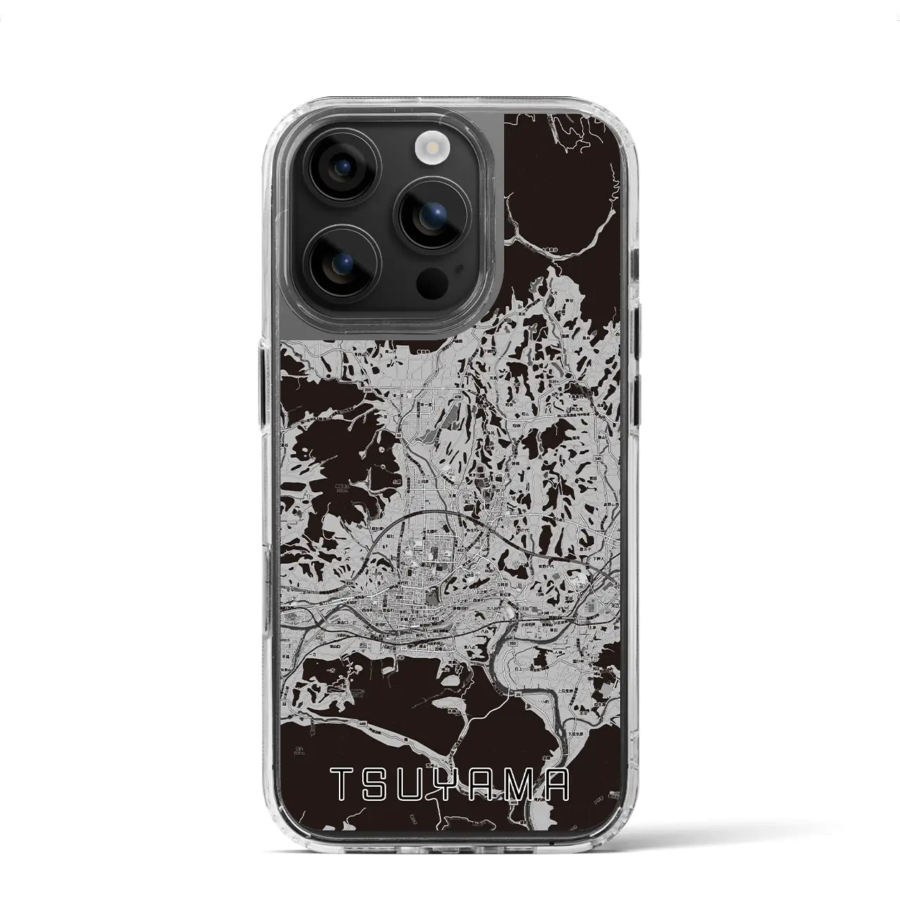 【津山(岡山県)】地図柄iPhoneケース(MagSafeタイプ)