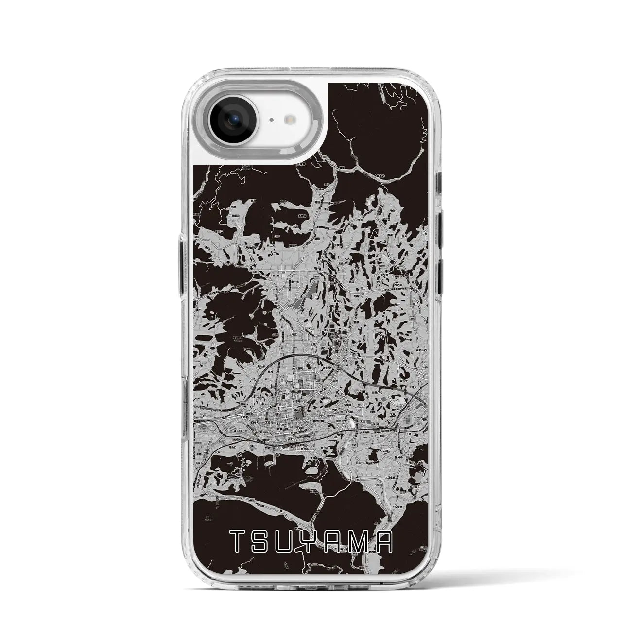 【津山(岡山県)】地図柄iPhoneケース(MagSafeタイプ)