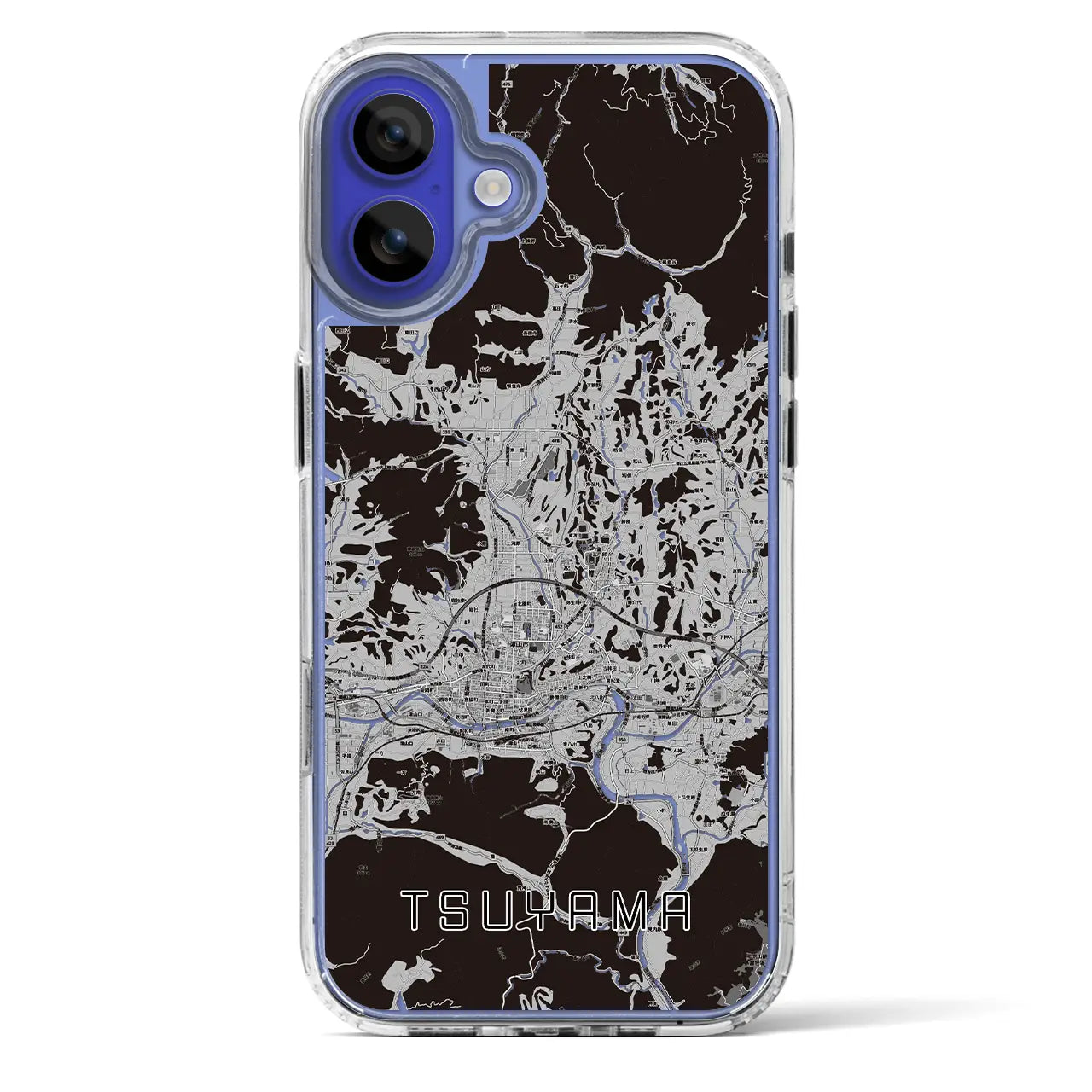 【津山(岡山県)】地図柄iPhoneケース(MagSafeタイプ)