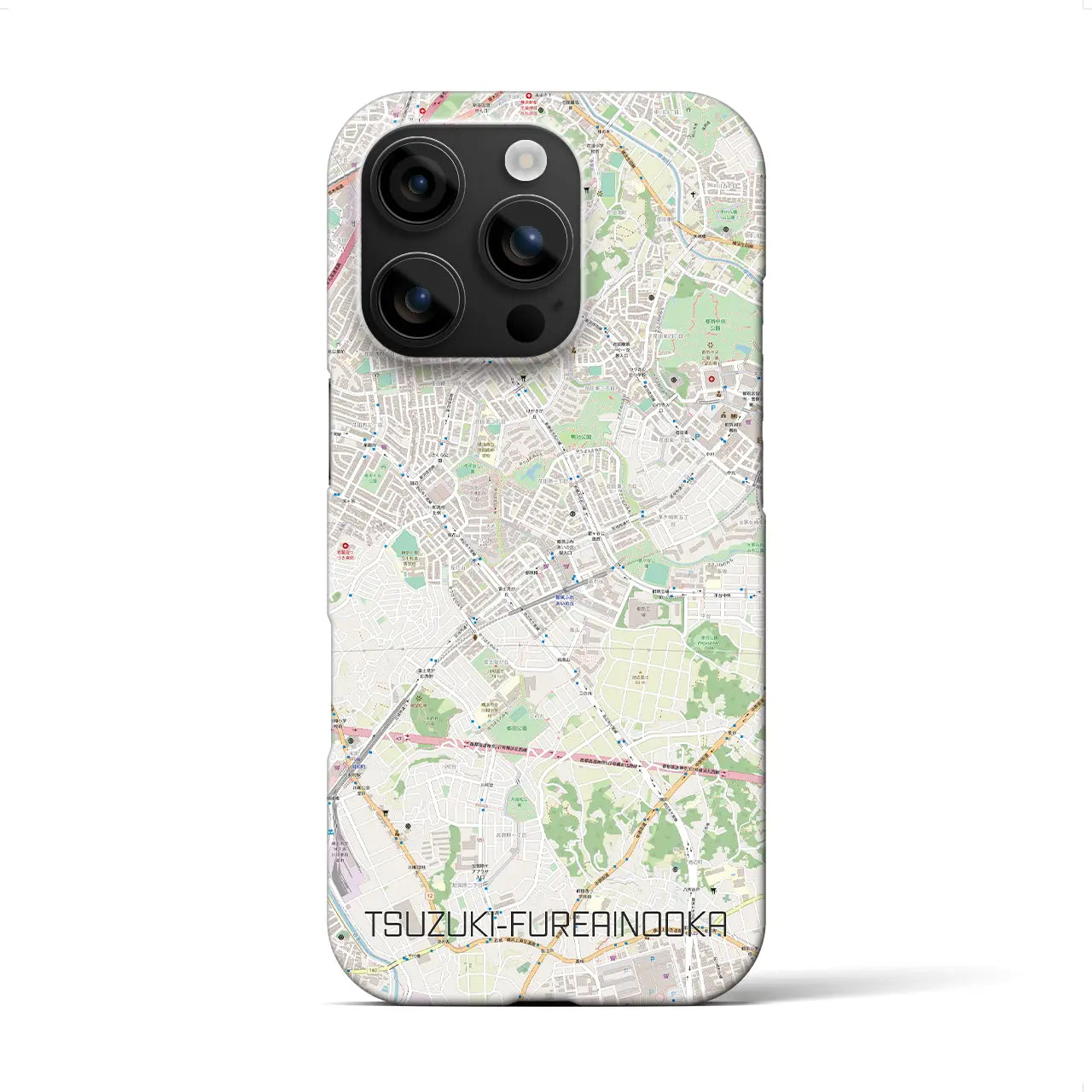 【都筑ふれあいの丘(神奈川県)】地図柄iPhoneケース(バックカバータイプ)