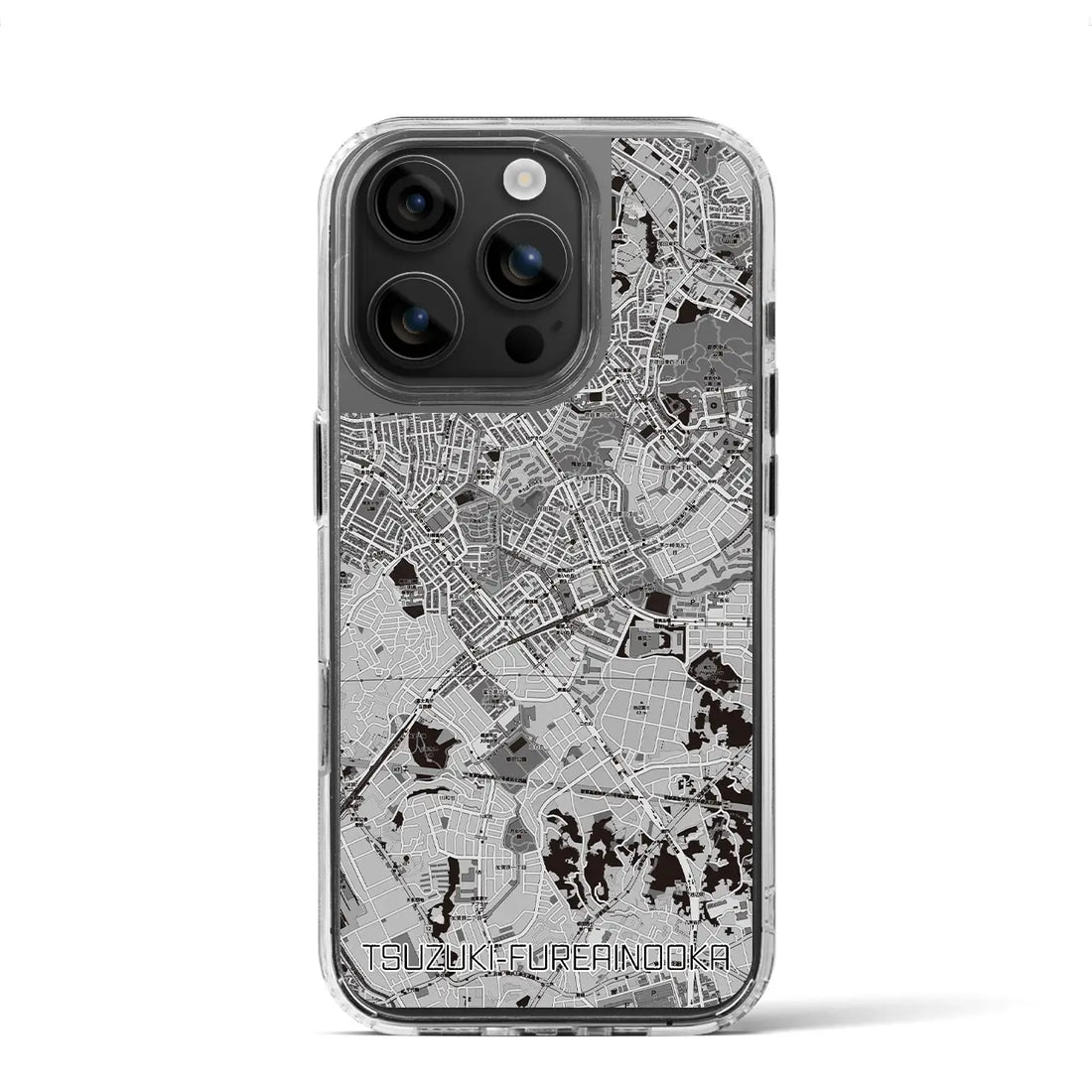 【都筑ふれあいの丘(神奈川県)】地図柄iPhoneケース(MagSafeタイプ)