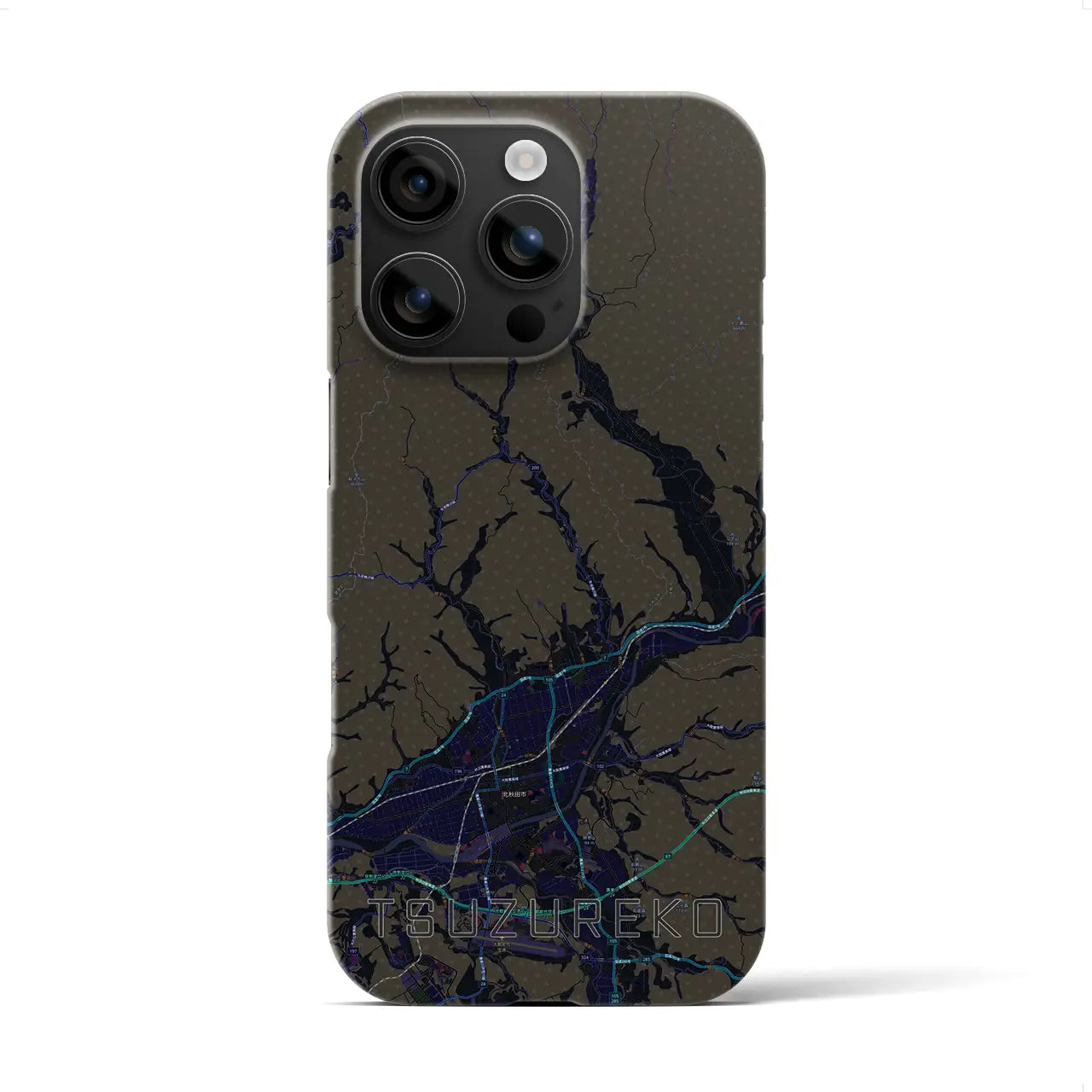 【綴子(秋田県)】地図柄iPhoneケース(バックカバータイプ)