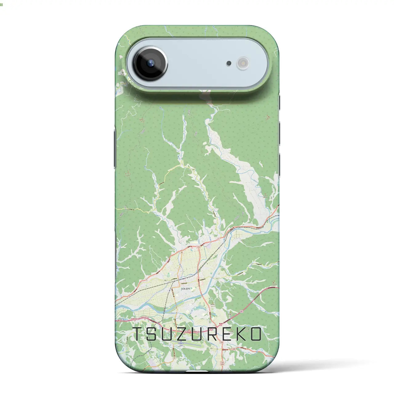 【綴子(秋田県)】地図柄iPhoneケース(バックカバータイプ)