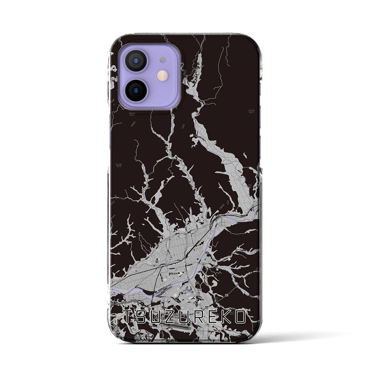 【綴子(秋田県)】地図柄iPhoneケース(クリアタイプ)