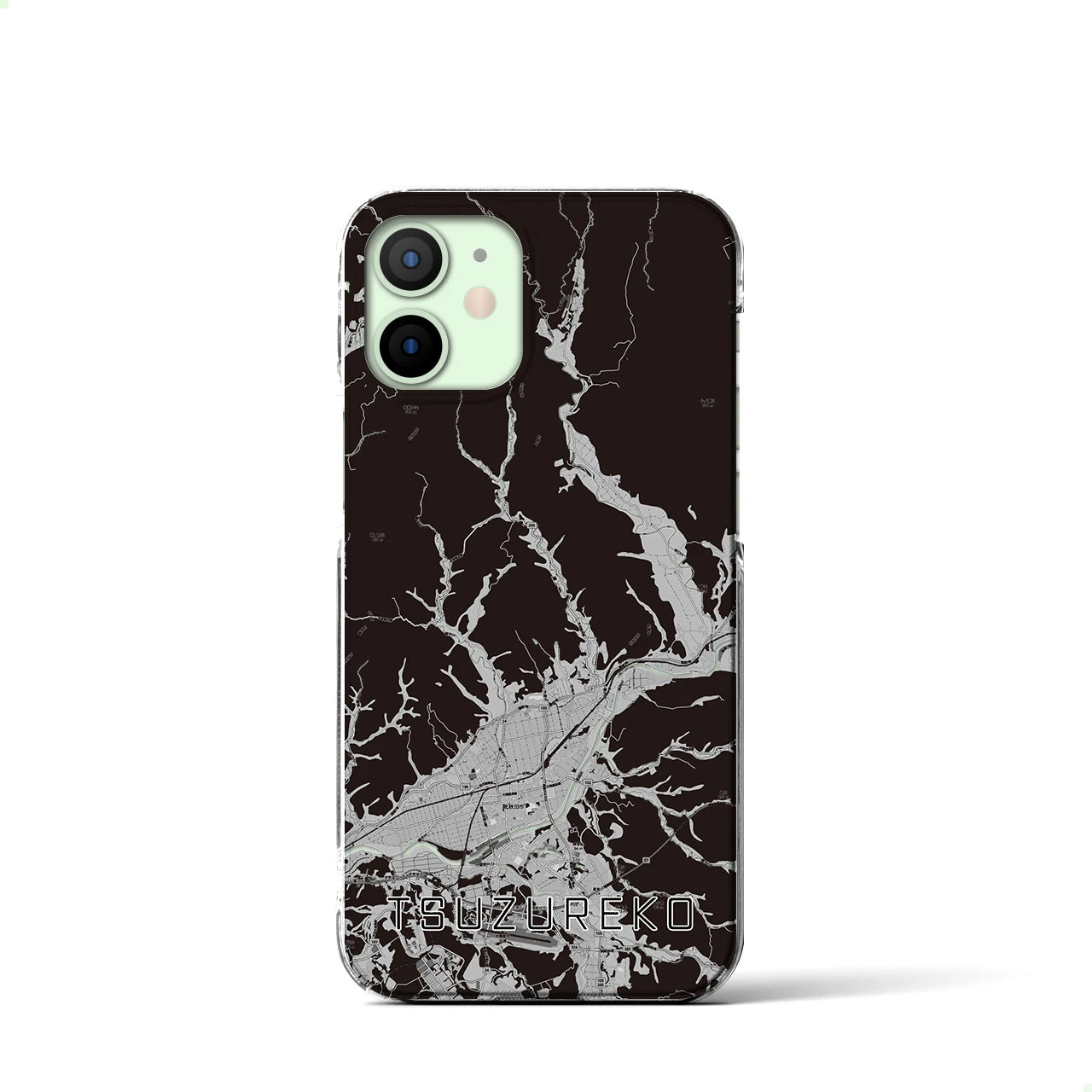 【綴子(秋田県)】地図柄iPhoneケース(クリアタイプ)