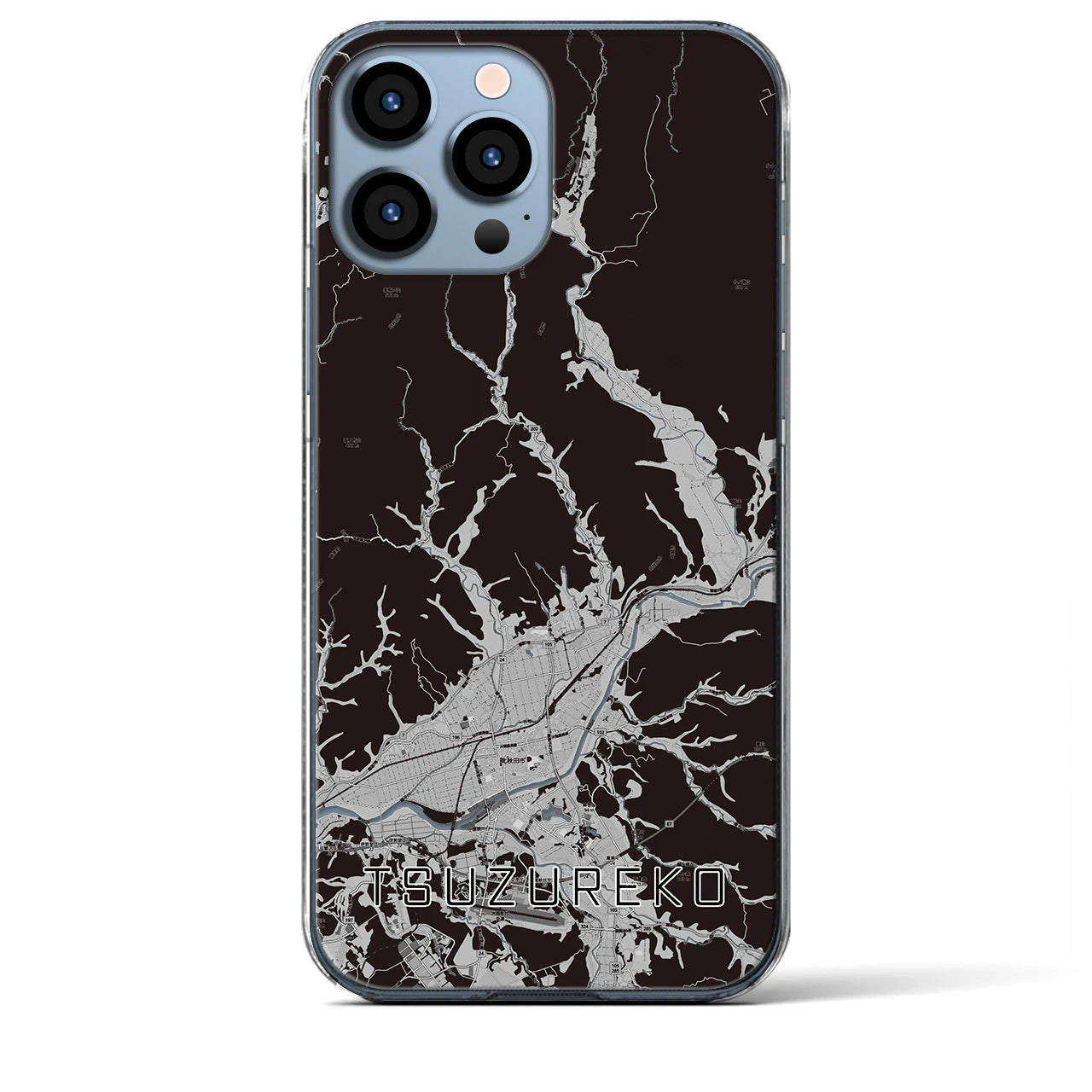 【綴子(秋田県)】地図柄iPhoneケース(クリアタイプ)