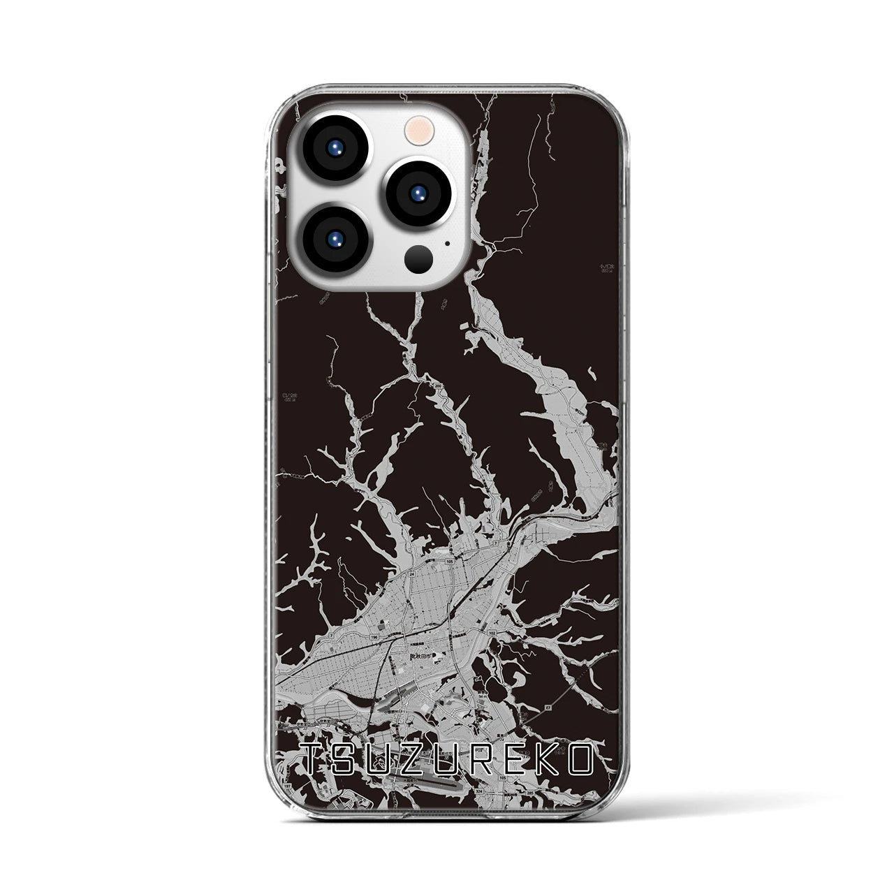 【綴子(秋田県)】地図柄iPhoneケース(クリアタイプ)