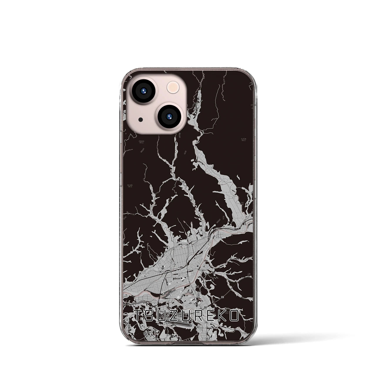 【綴子(秋田県)】地図柄iPhoneケース(クリアタイプ)