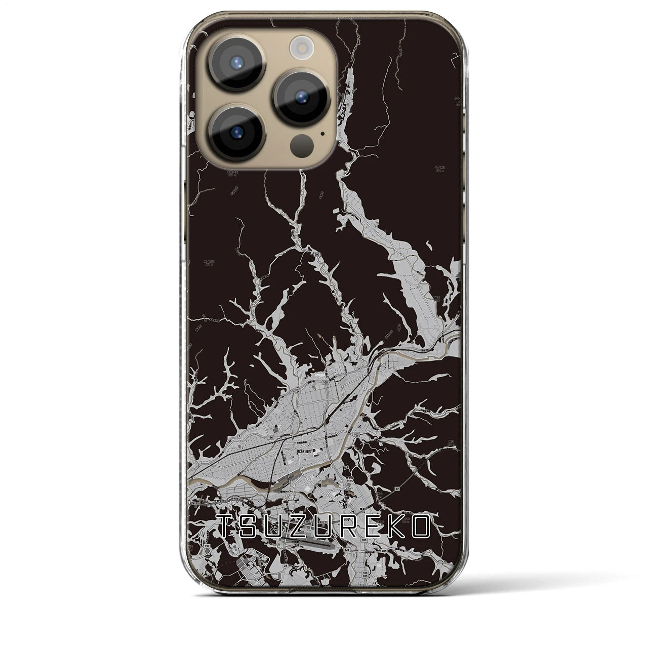 【綴子(秋田県)】地図柄iPhoneケース(クリアタイプ)