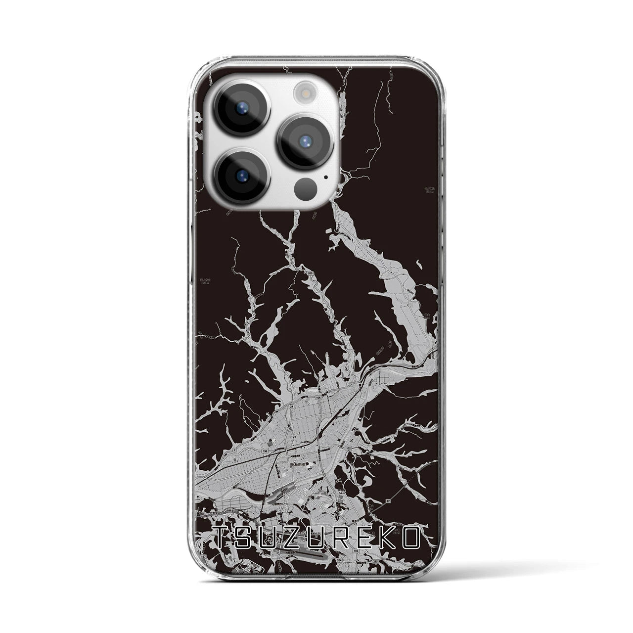 【綴子(秋田県)】地図柄iPhoneケース(クリアタイプ)